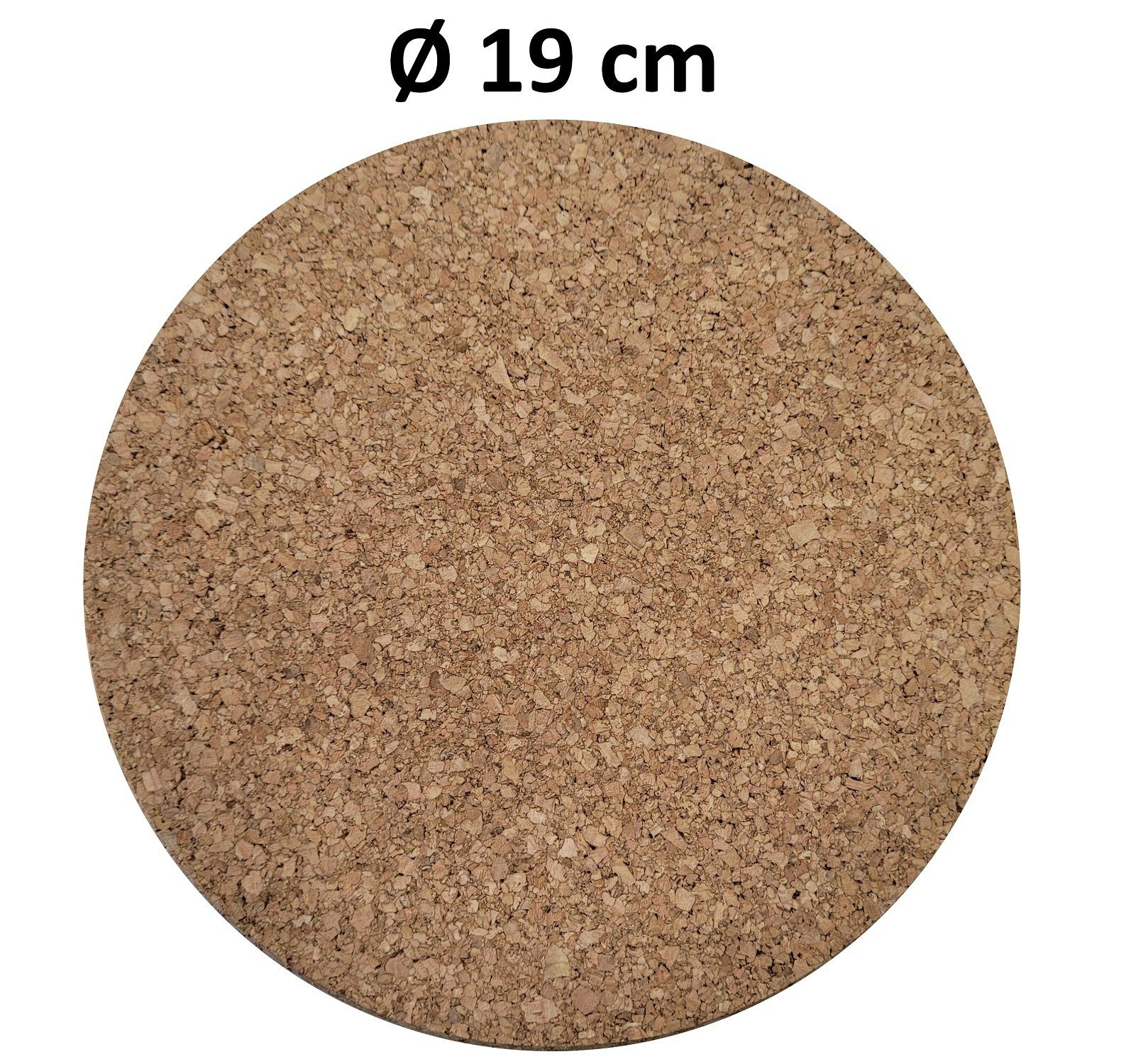 Provance Topfuntersetzer 4 x Korkuntersetzer Topfuntersetzer 19 cm, 4-tlg.