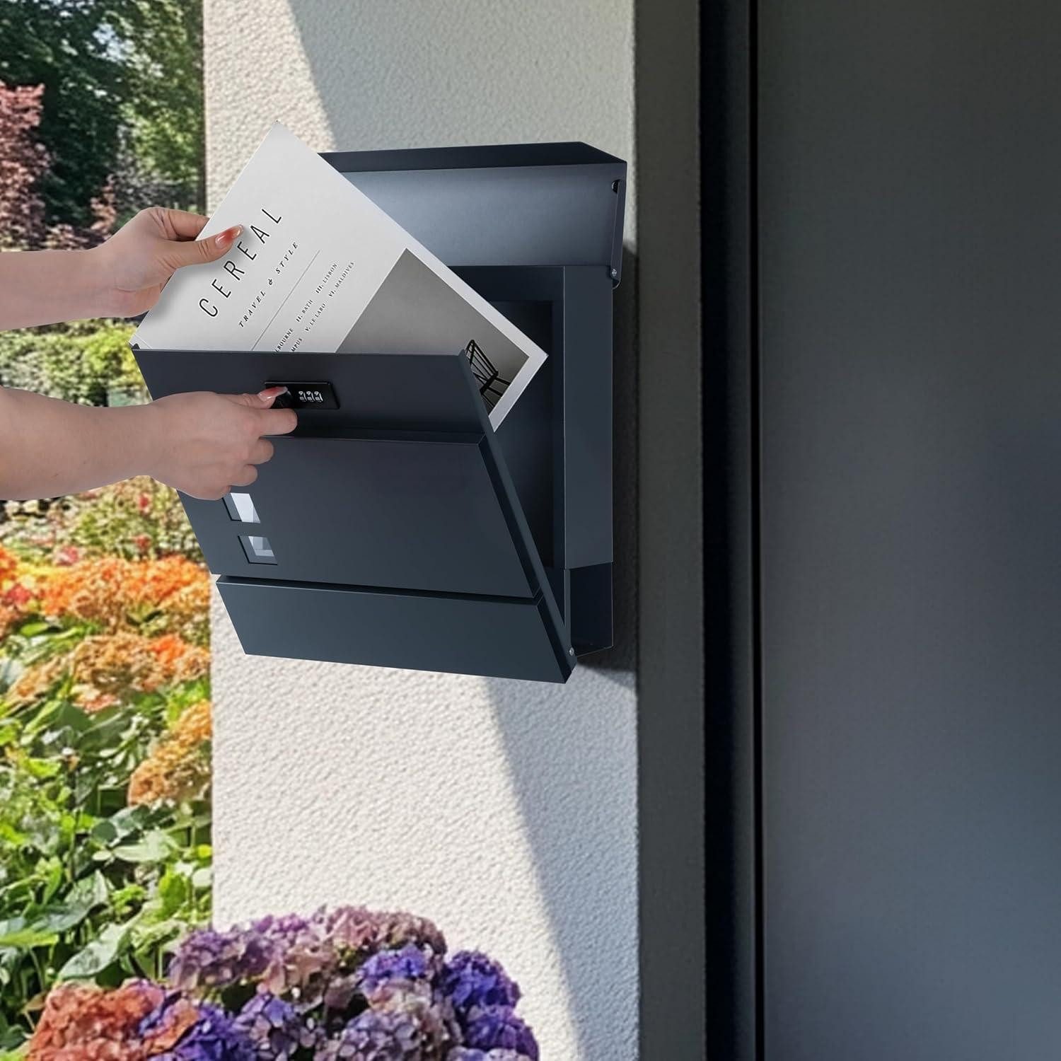 Zedelmaier Wandbriefkasten Briefkasten XXL Wandbriefkasten groß günstig online kaufen
