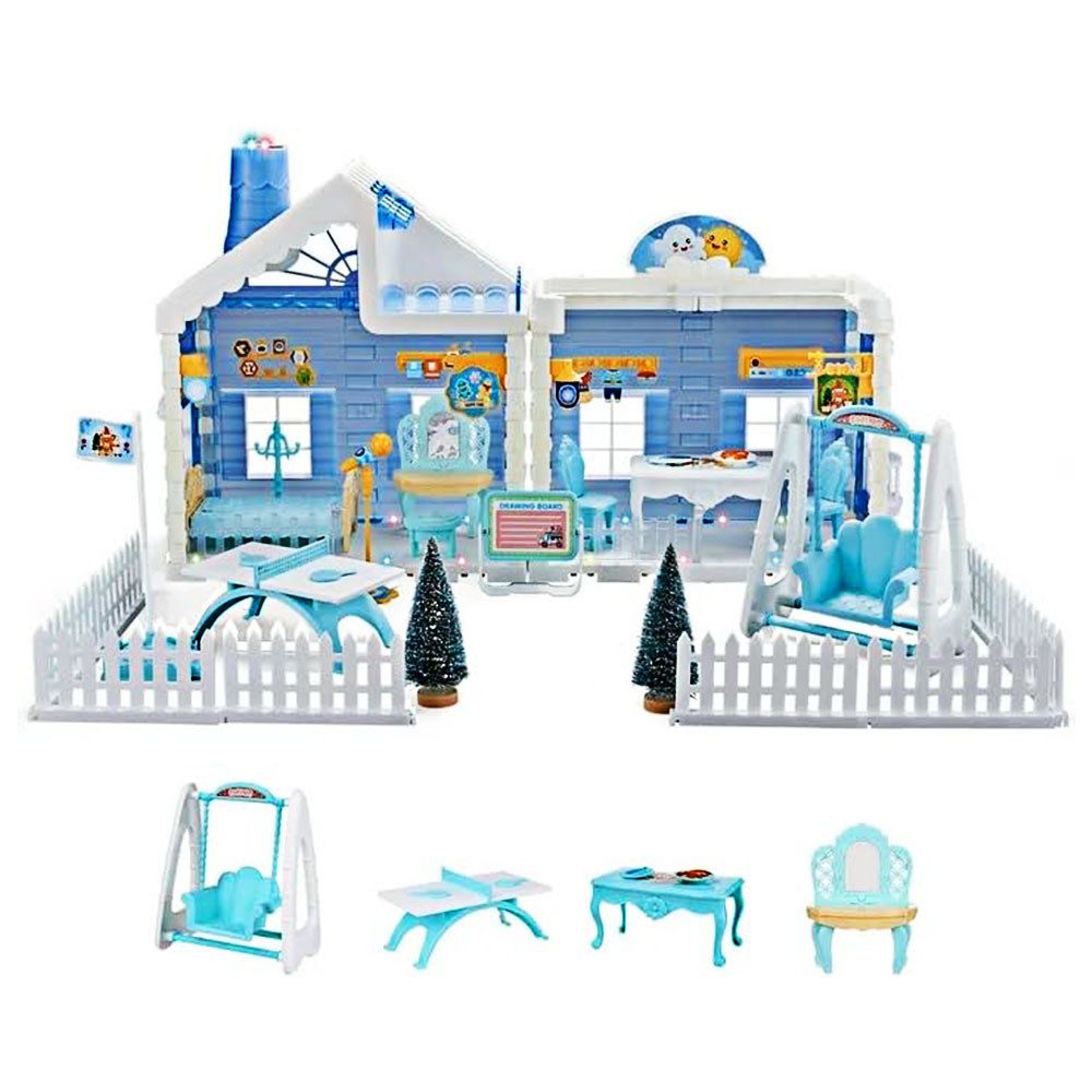 Daskoo Puppenhaus Kinder-Schneehaus aus Kunststoff, DIY-Puppenhaus-Spielset günstig online kaufen