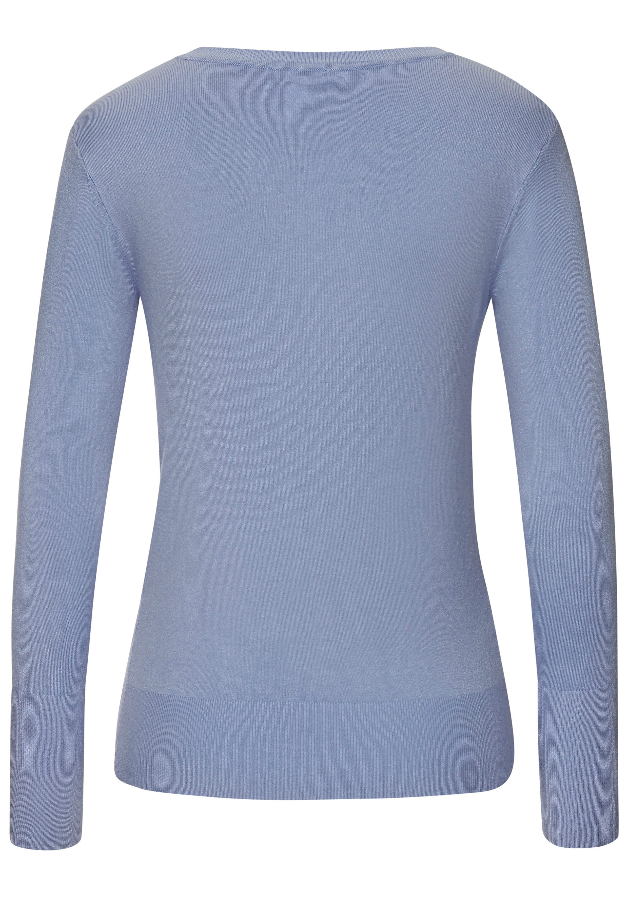 Vivance by Lascana V-Ausschnitt-Pullover in taillierter Form weicher Strickpullover, Feinstrickpullover, V-Pullover, Basic – Bild 4 von 5