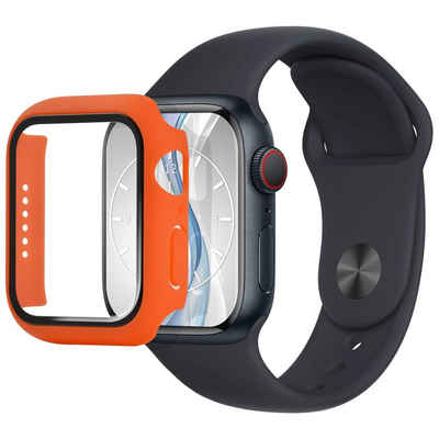 mtb more energy Smartphone-Hülle Schutzhülle Hardcase Cover mit Displaschutzglas, für Apple Watch 3 (38mm) + alle anderen