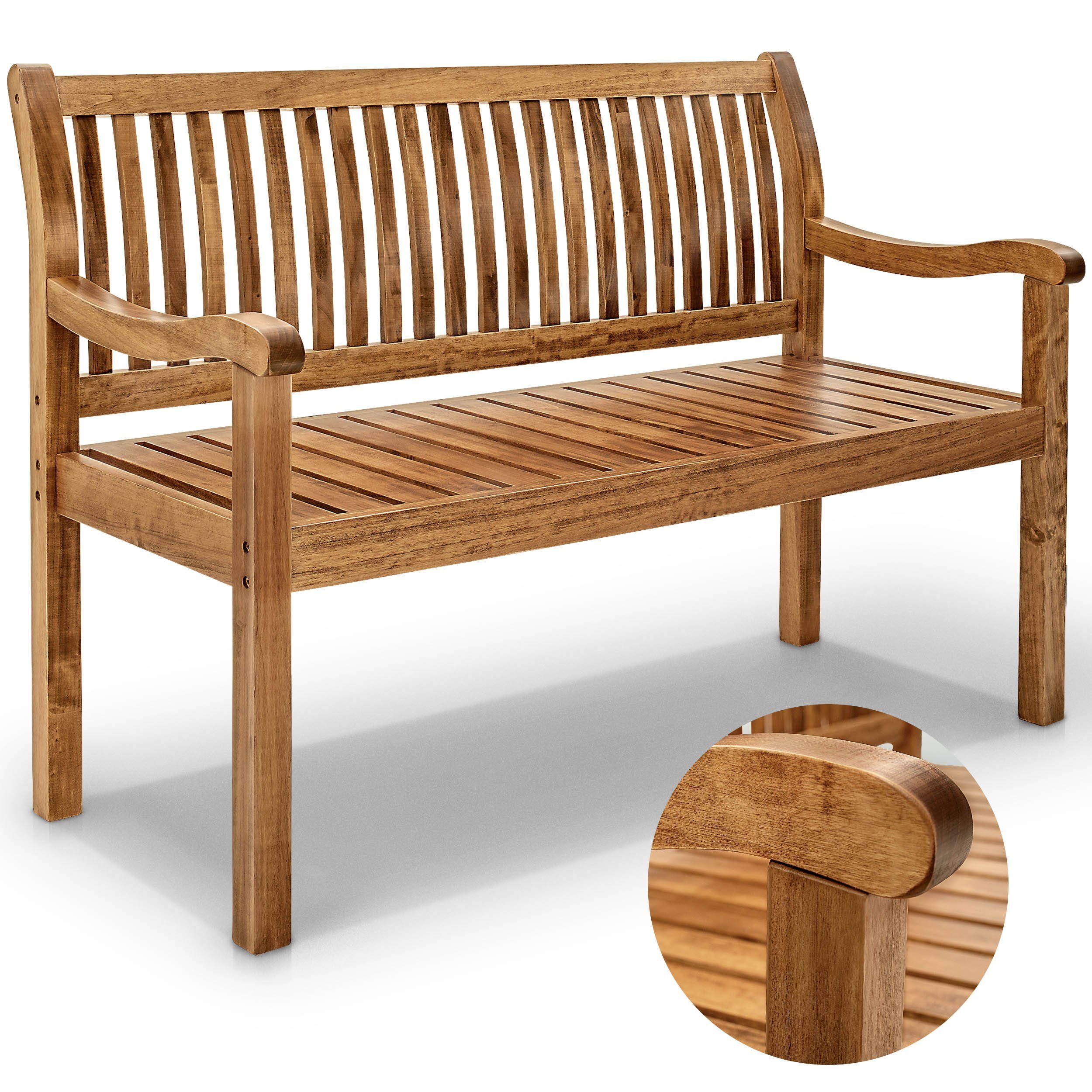 tillvex Gartenbank Holz Parkbank Massiv Sitzbank günstig online kaufen