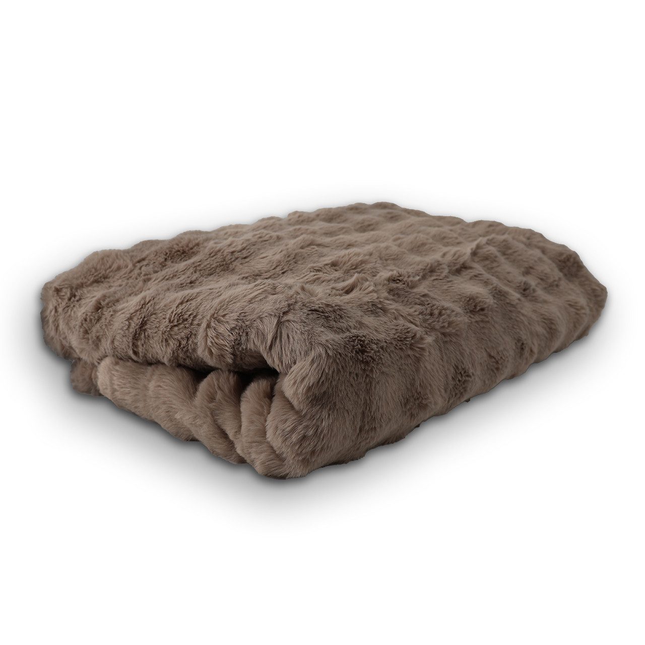 Wohndecke Fair De Luxe Kuscheldecke 100% Polyester, Plaid/Wohndecke, Taupe, günstig online kaufen