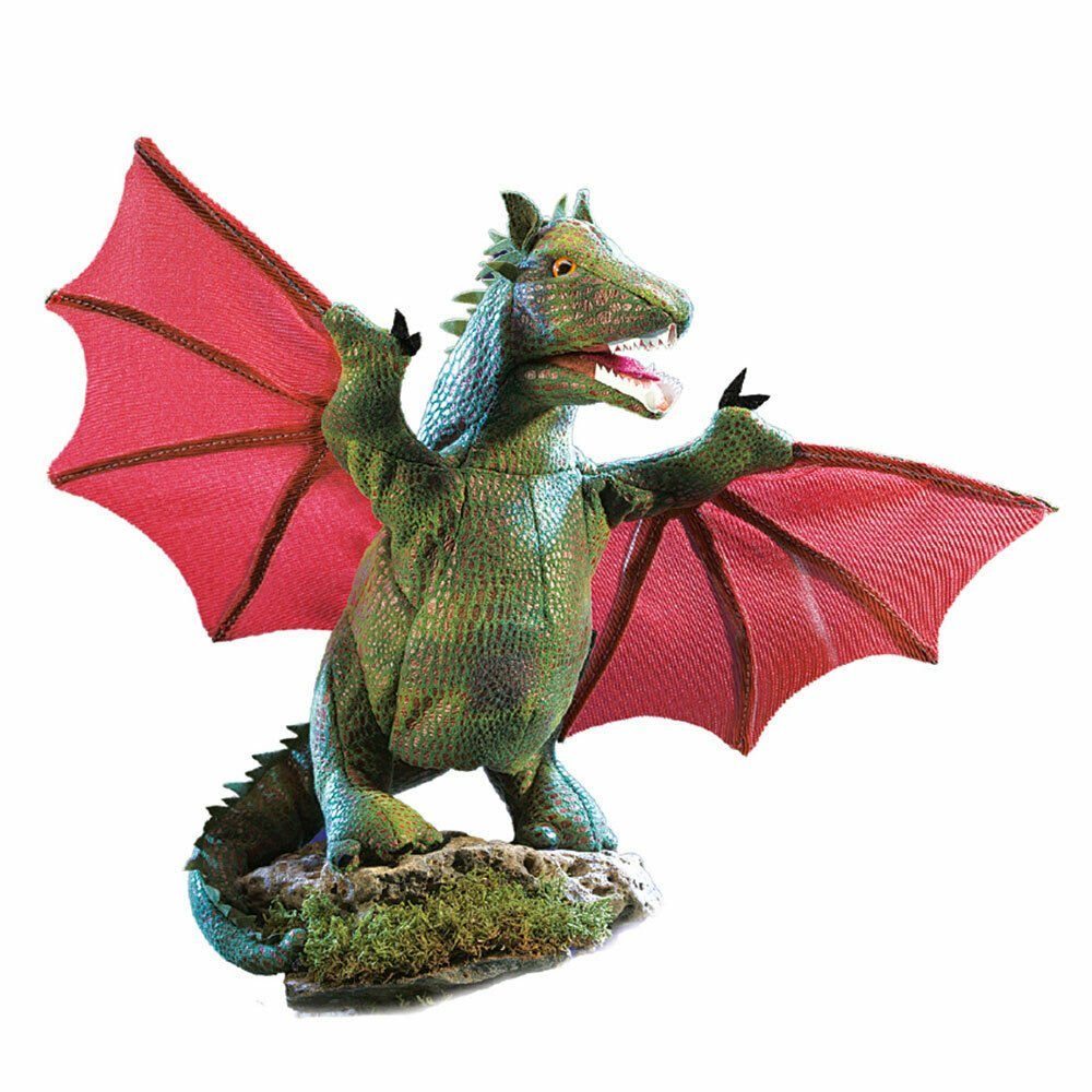 Folkmanis Панч и Джуди Handpuppe Folkmanis Handpuppe Drache mit Schwingen 3051 3051 (Packung)