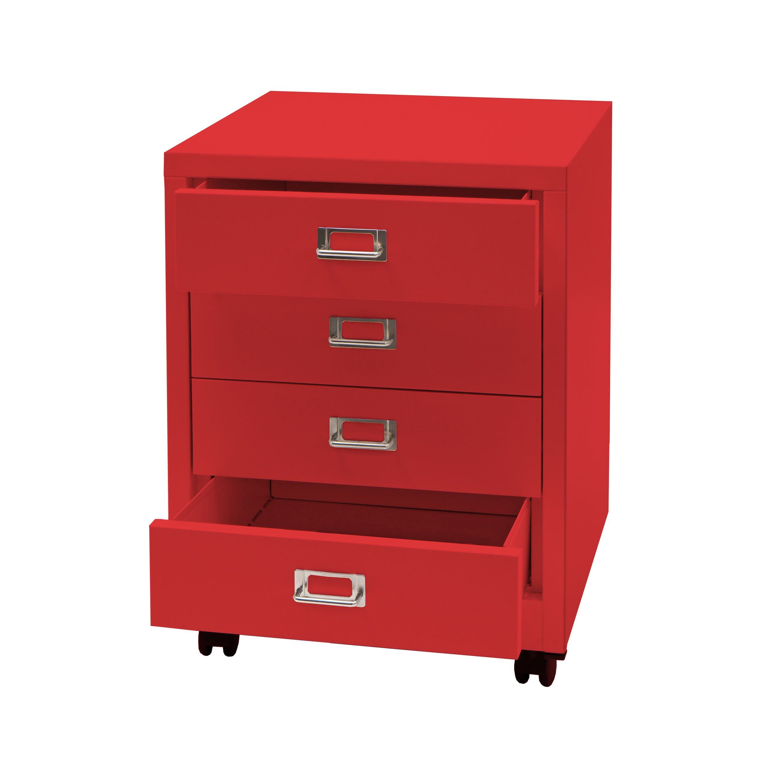 PROREGAL® Container Rollcontainer mit X Schubladen, Material, Farbe