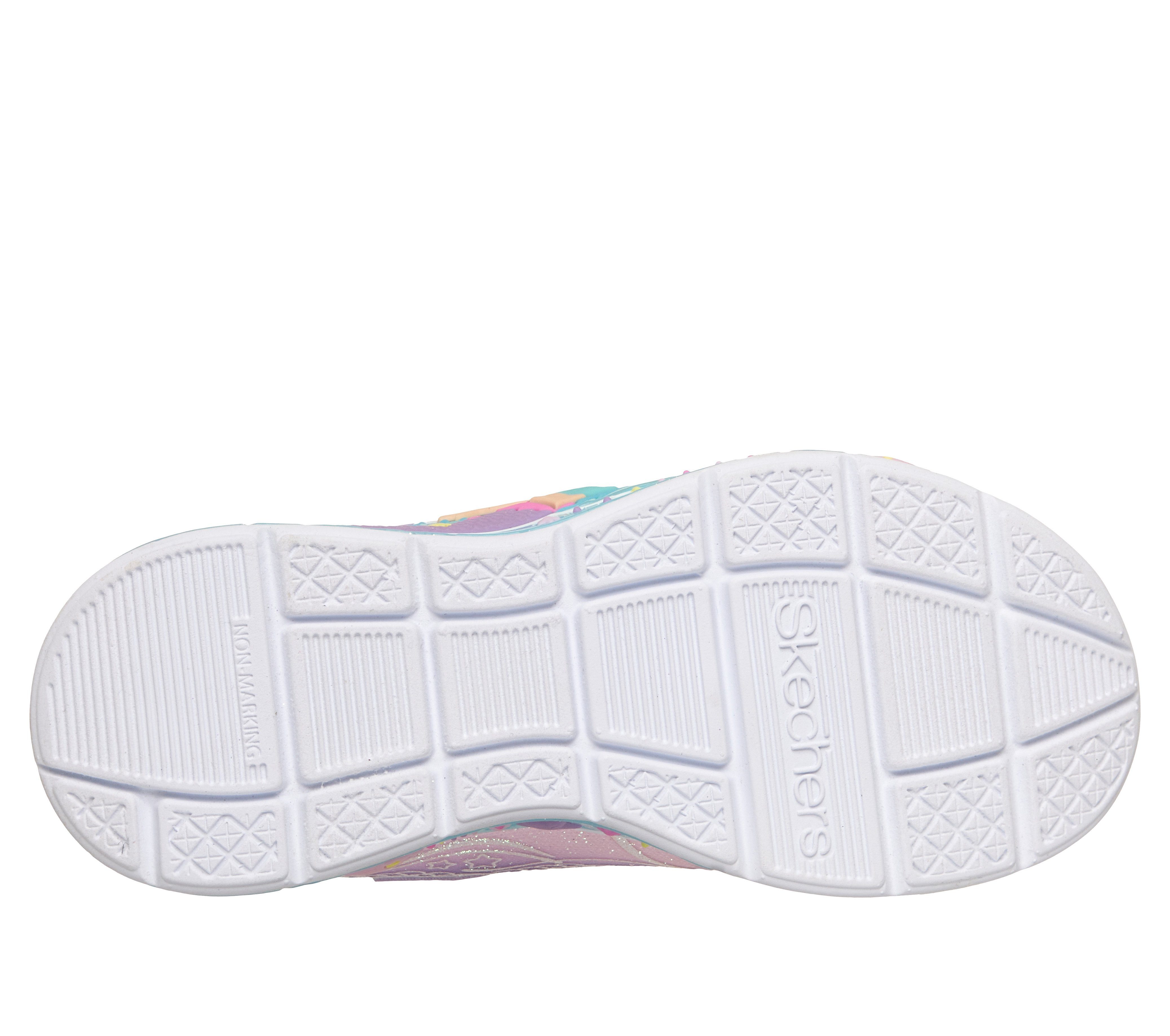 Skechers MERMAID DREAMS LIGHTS Sneaker Blink,-Klettschuh mit Applikation, Größenschablone zum Download