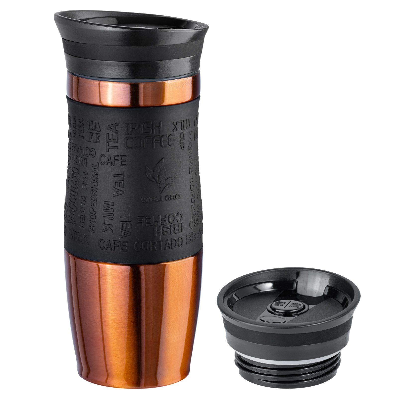 Wellgro Термокружка Термокружка 400 ml inklusive 1 Extradeckel