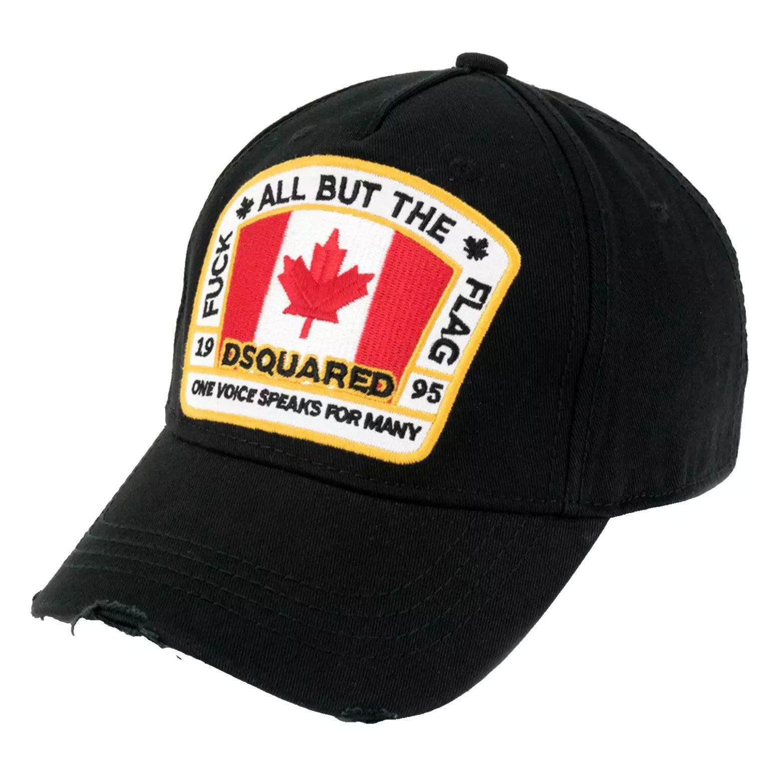 Dsquared2 Baseball Cap Basebalkappe Canadian Flag Icon Baseballcap Cap Kappe Rebellischen Streetwear-Stil mit luxuriösen Details