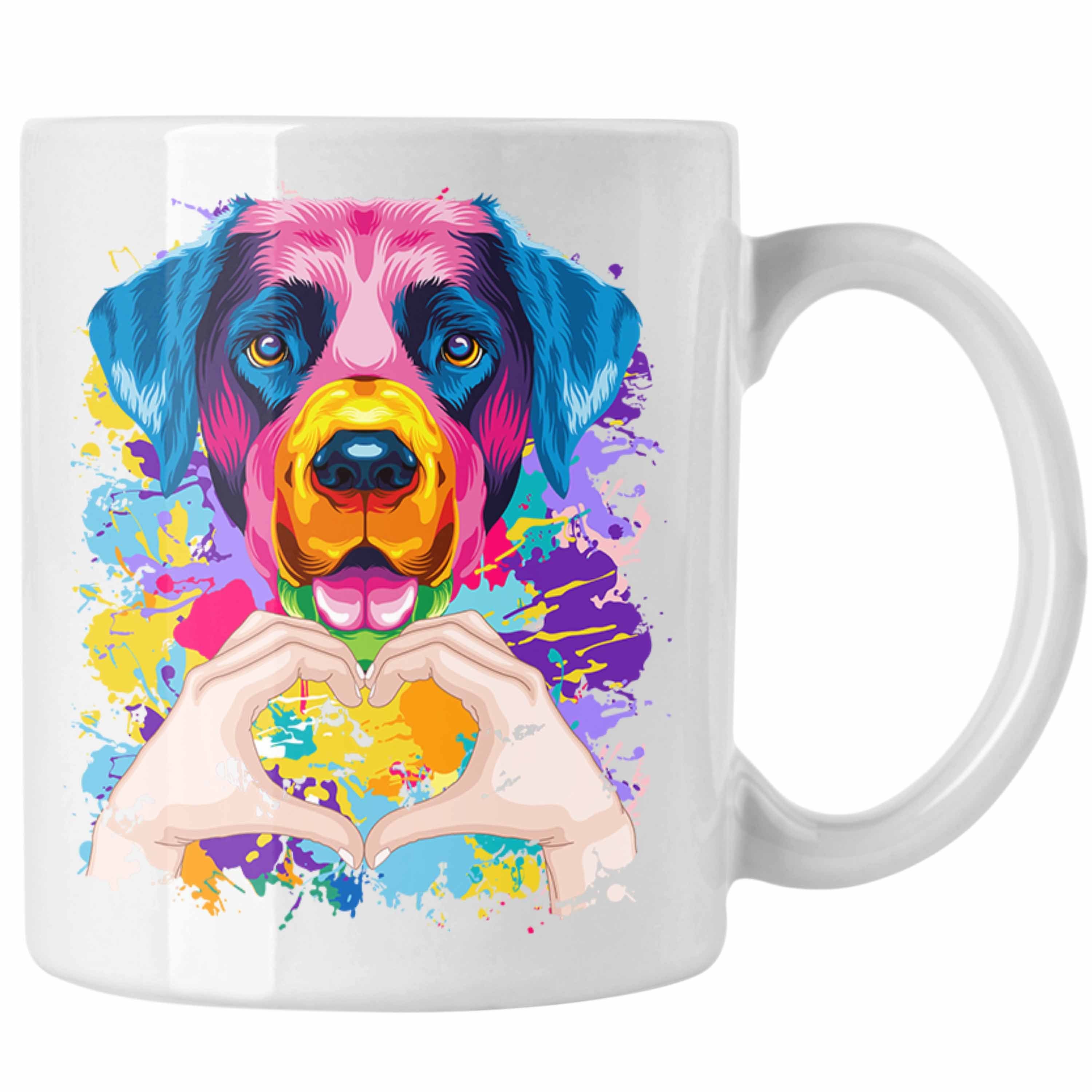 Trendation Tasse Besitzer Geschenkid Lustiger Labrador Tasse Geschenk Farbe Spruch Weiss Love