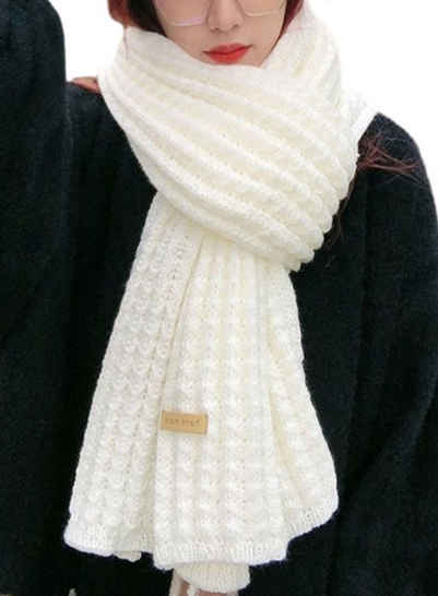 FIDDY Schal Dick gestrickter Winterschal für Damen, vielseitiger, (1-St), warmer, einfarbiger Schal für Studenten