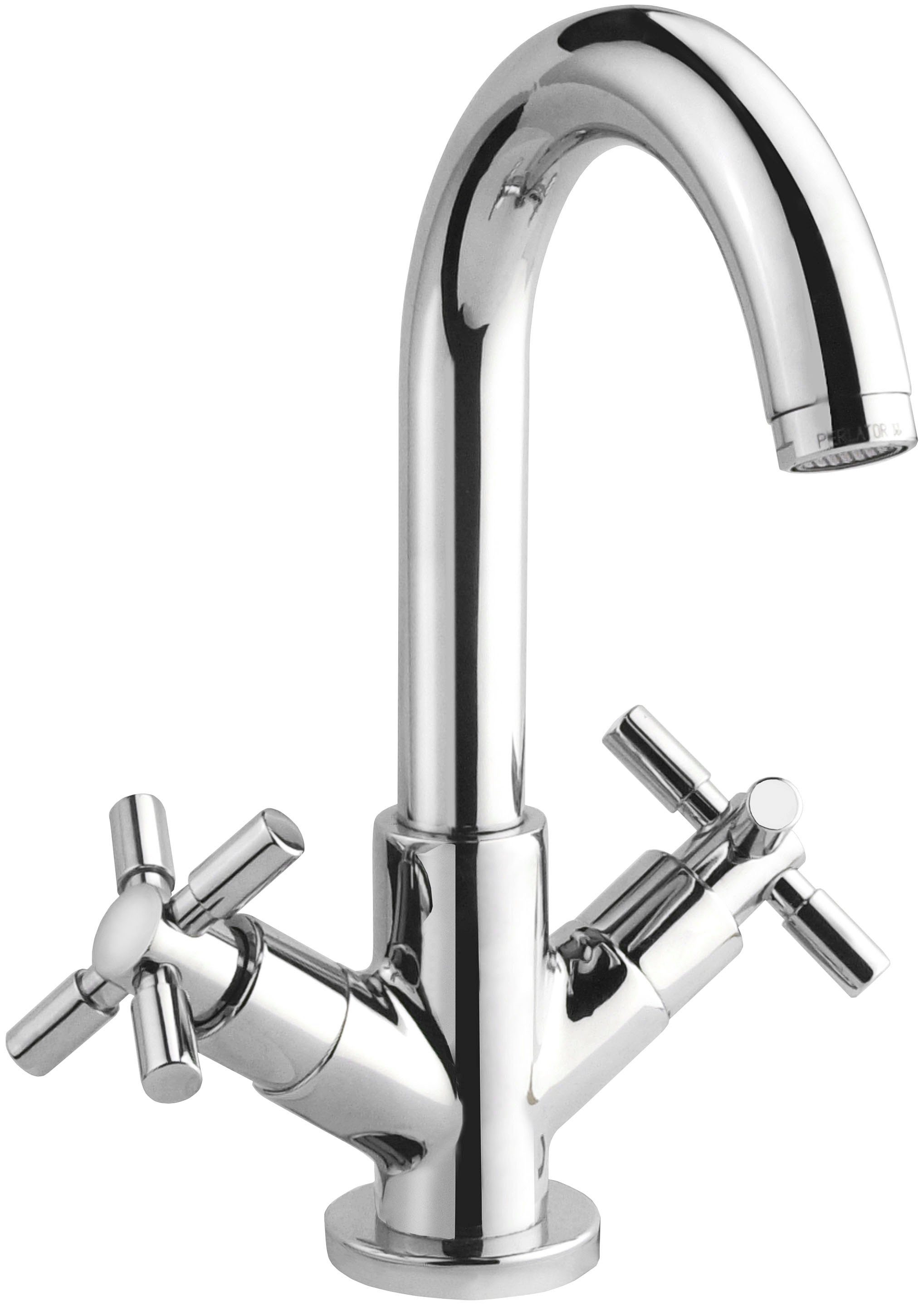 CORNAT Waschtischarmatur "Tratto" - Verchromter Messingkörper - Hohe Auslau günstig online kaufen