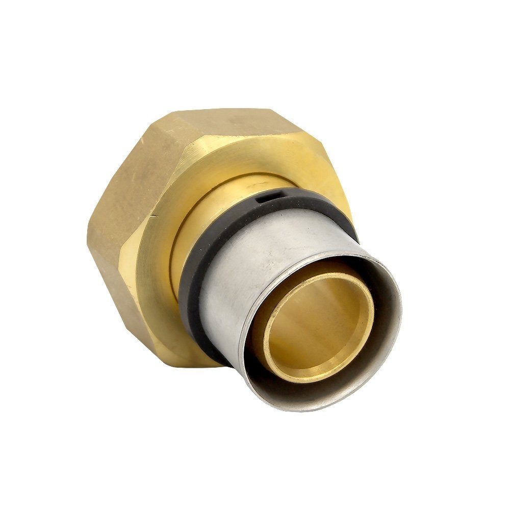 PipeTec Deutschland Pressfitting Pressfitting Verschraubung Übergang 32x3 mm 1 1/4 Zoll IG TH Kontur