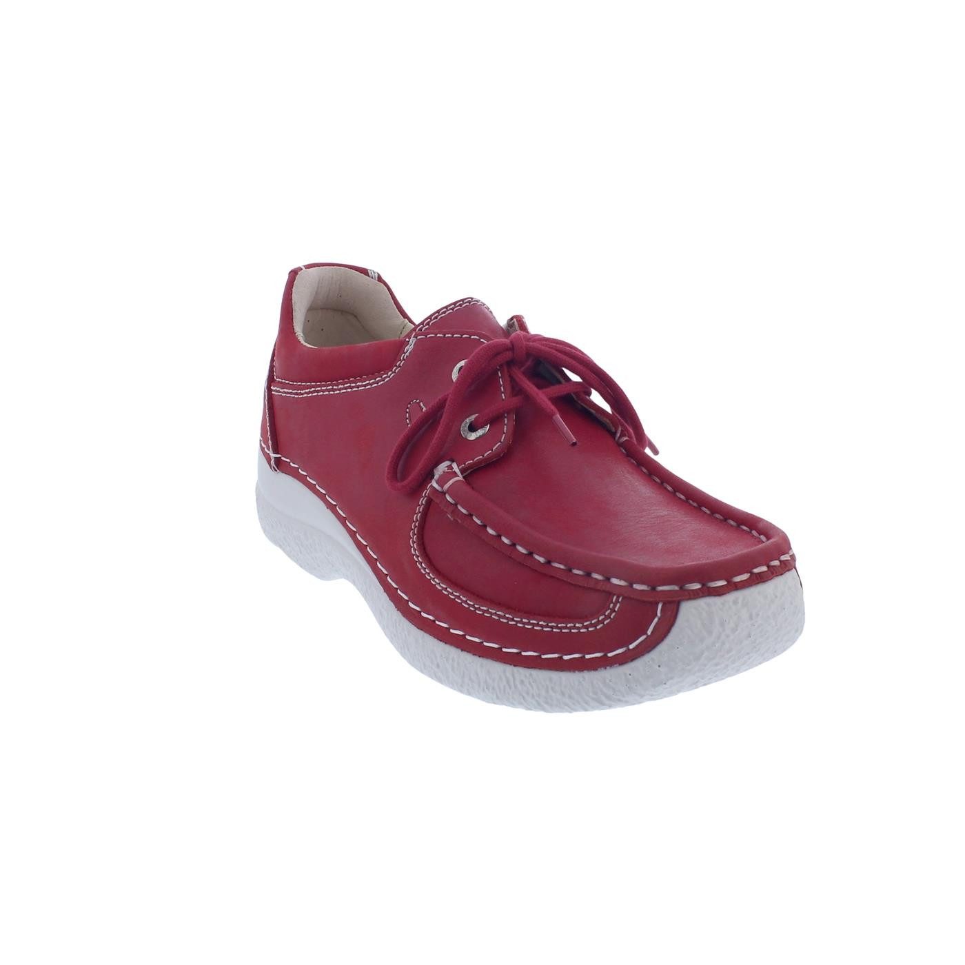 WOLKY Wolky Roll Shoe 0621636-570, Fantastic leather (Glattleder), Red summe Schnürschuh