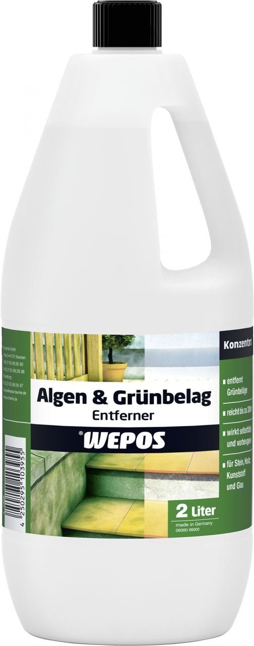 WEPOS CHEMIE GMBH Wepos Algen- und Grünbelagentferner 2 L Grünbelagentferner