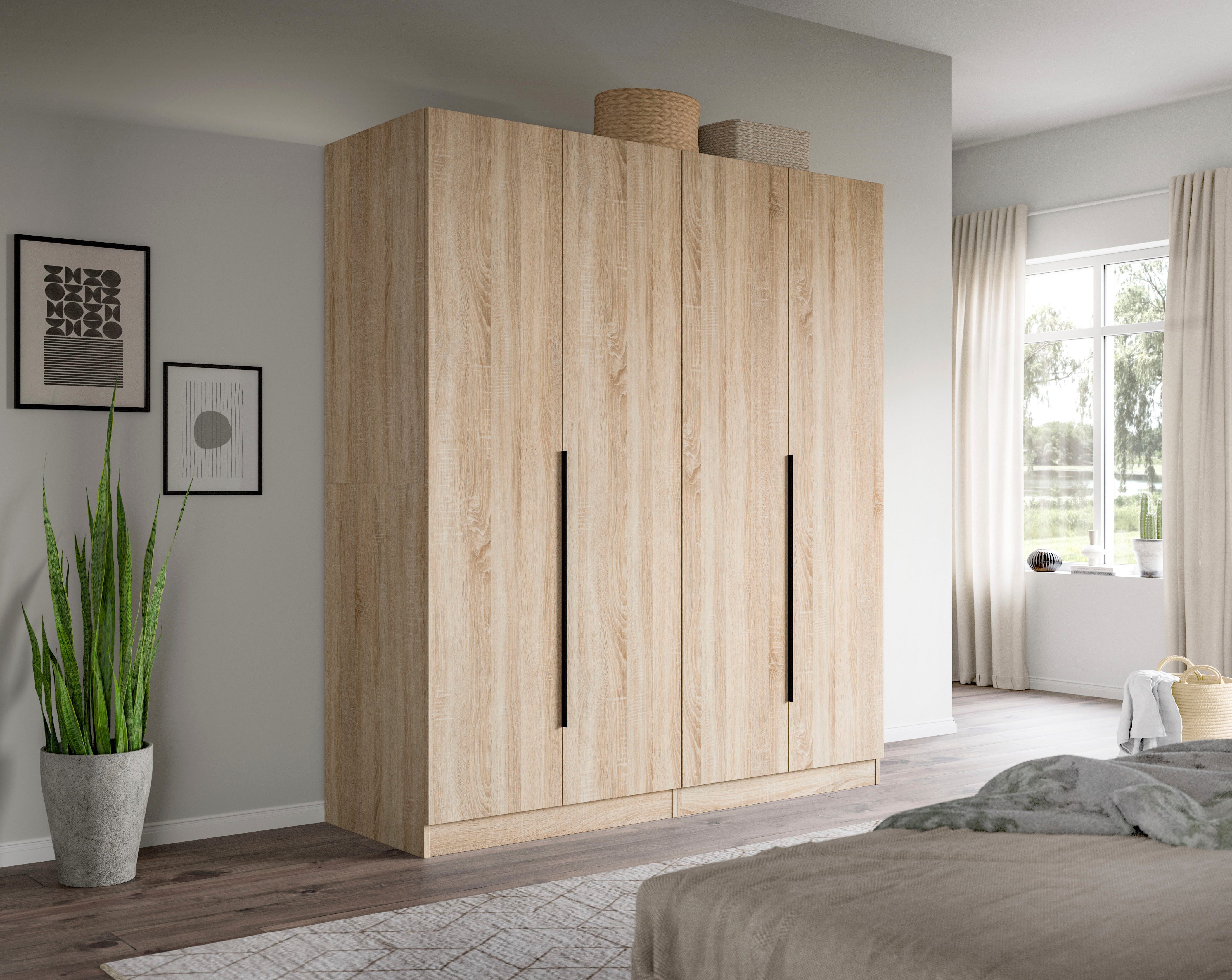 OTTO home Schrank-Set Skarde moderner Kleiderschrank Schlafzimmerschrank, (1-St., wähle deine beste Schrank Kombination), Skarde Kleiderschrank 160 cm, 2 Kleide – Bild 2 von 5