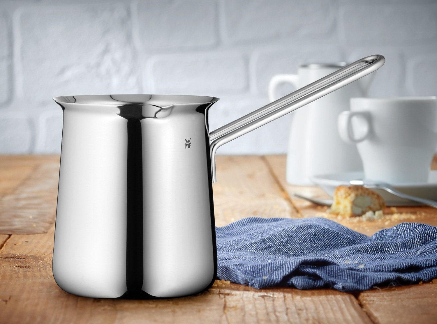 WMF Kaffeekanne Mokkakännchen GOURMET, mit Griff, Schüttrand, 0,34 l, Cromargan Edelstahl 18/10