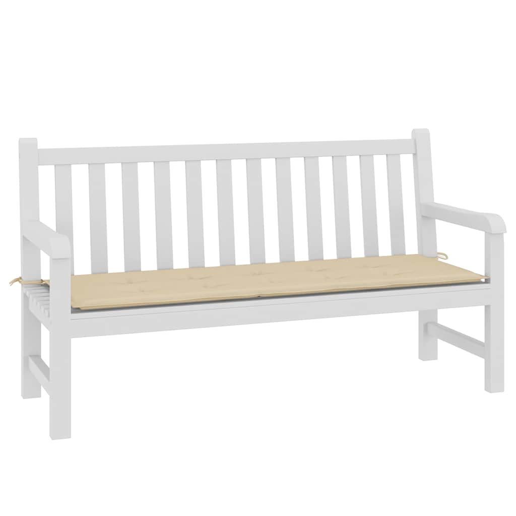vidaXL Sitzauflage Gartenbank-Auflage Beige 150x50x4 cm günstig online kaufen