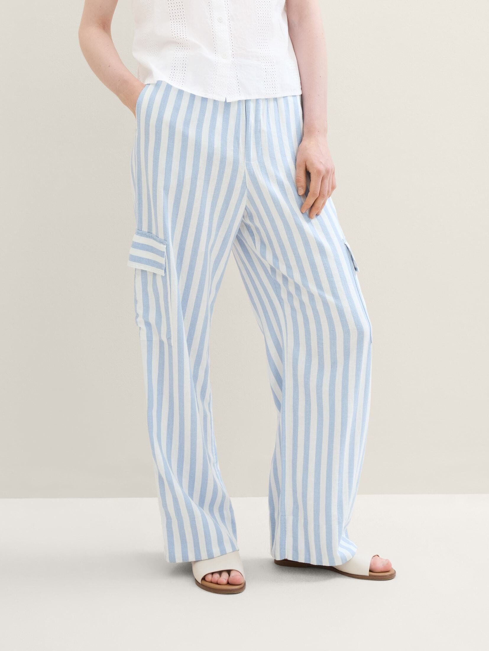 TOM TAILOR Denim Stoffhose Leinenhose mit günstig online kaufen