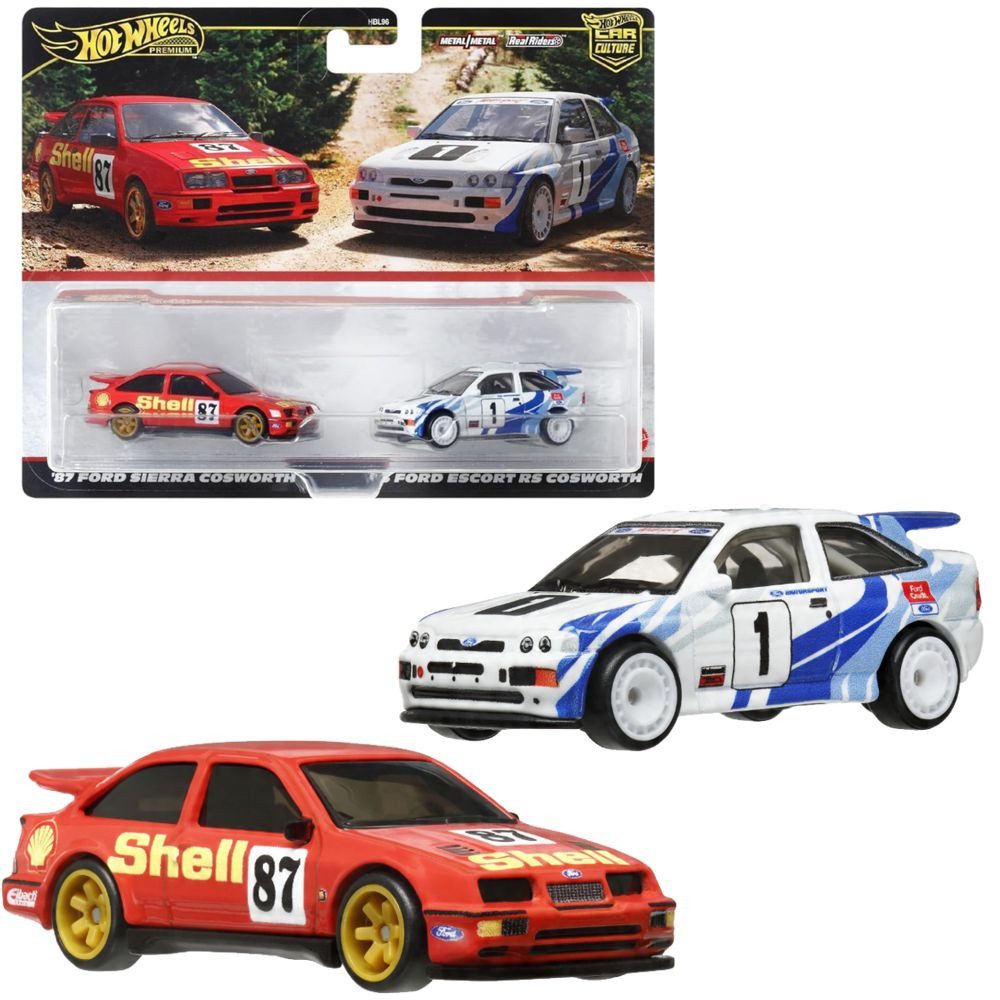 Hot Wheels Spielzeug-Rennwagen Ford Sierra + Ford Escort RS Cosworth Hot Wh günstig online kaufen