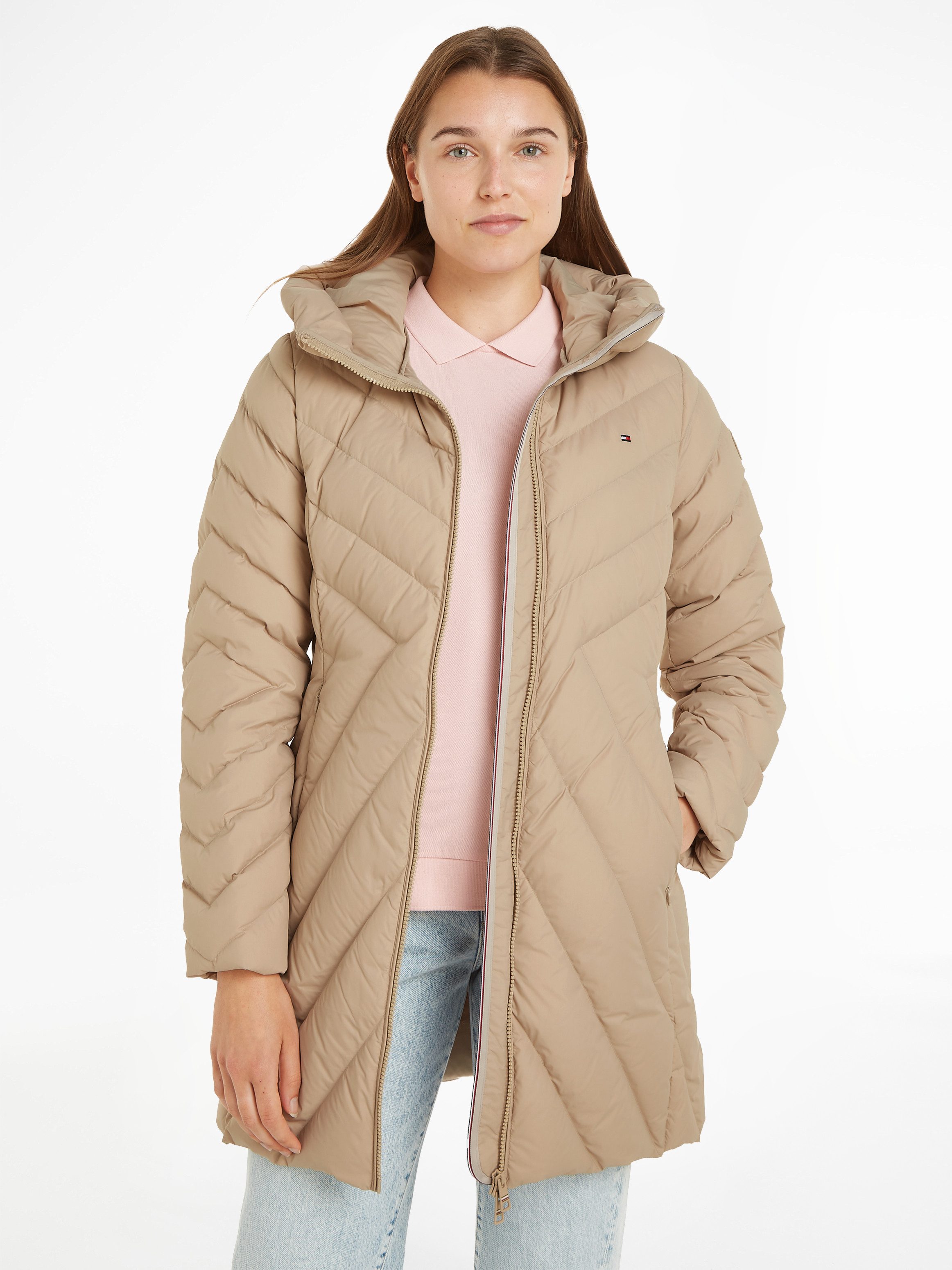 Tommy Hilfiger Steppmantel CHEVRON MW PADDED günstig online kaufen