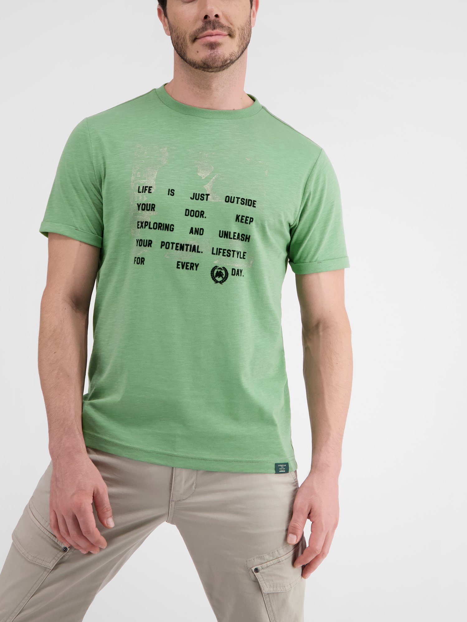 SAGE LERROS LERROS GREEN T-Shirt, Graphic Print T-Shirt