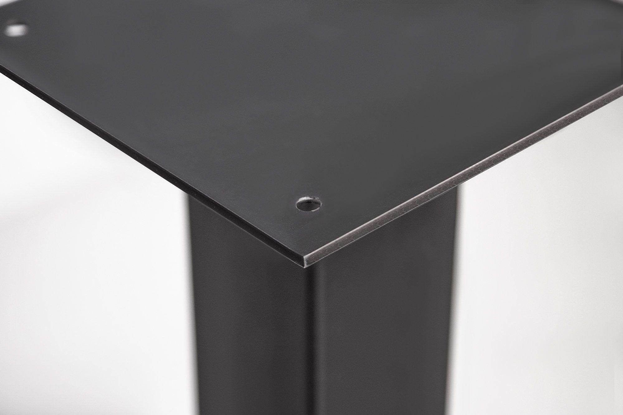 Material für Moebel-Eins Stahl, Bistrotisch, Tischgestell Tischgestell, GASTRO schwarz