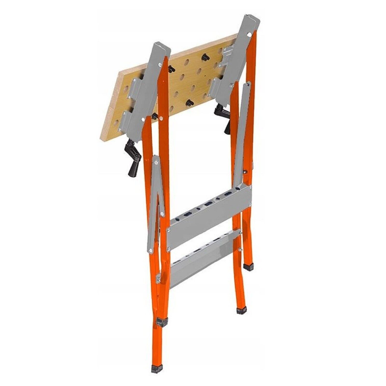 QLS Werkbank 605 x 635 x 780 mm, Klappbar Tragkraft 100 kg Maß- und Winkelskala