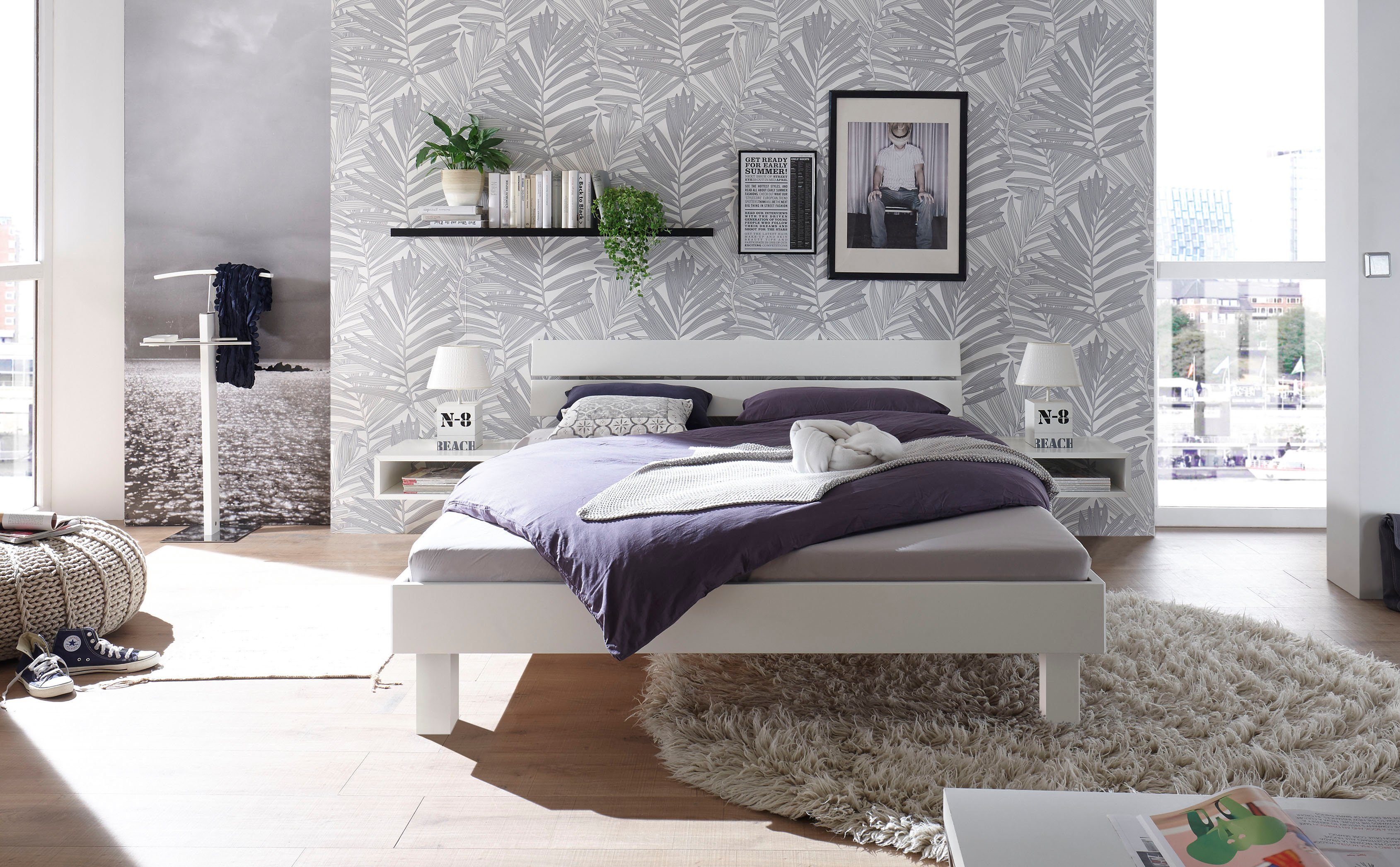 HASENA Holzbett Prato, Fußhöhe 20 cm