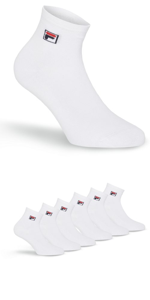 Fila Kurzsocken UNISEX QUARTER PLAIN SOCKS (6-Paar) mit Logo-Schriftzug günstig online kaufen