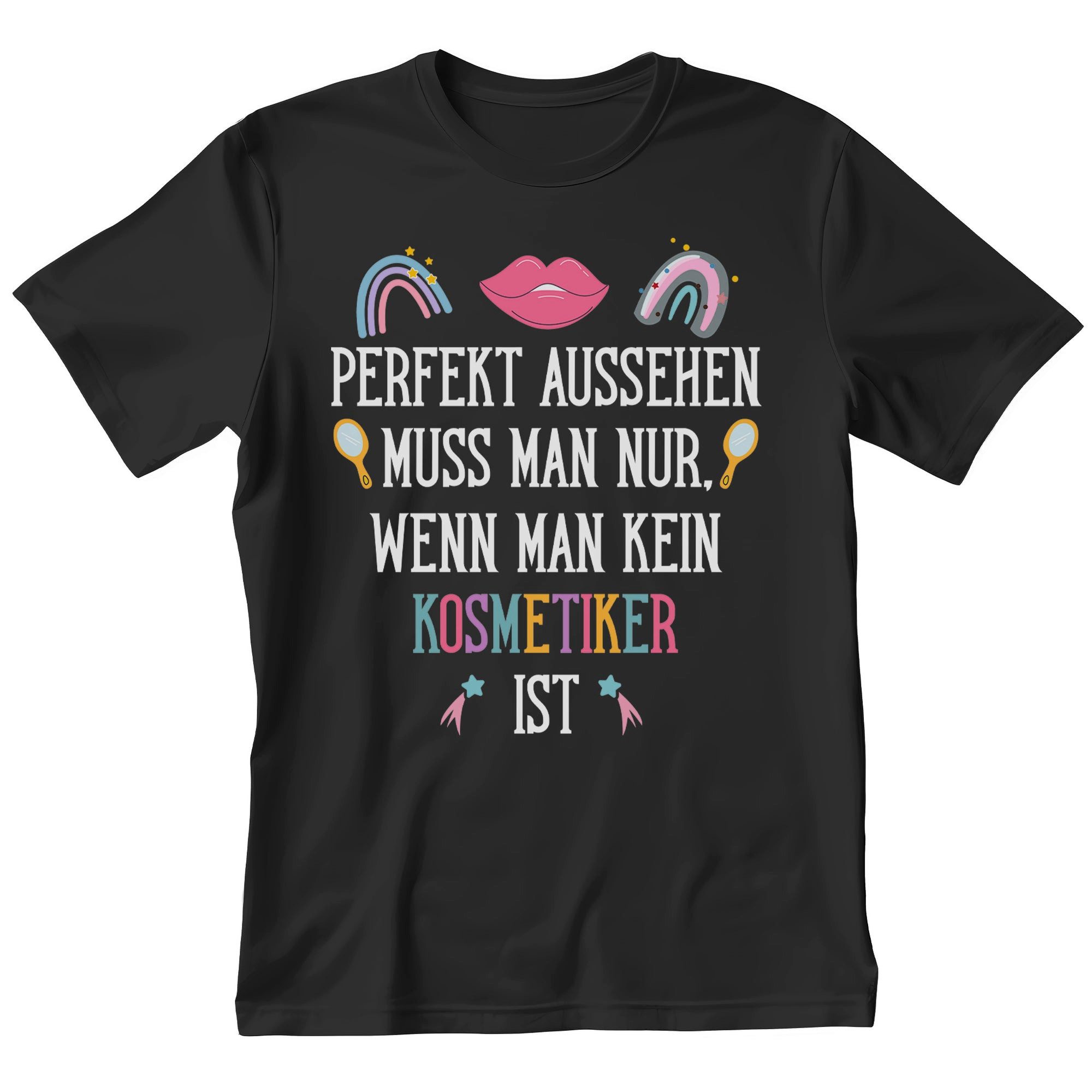T-Shirt Kosmetiker Geschenk Männer Spruch Beruf Ausbildung Abschluss