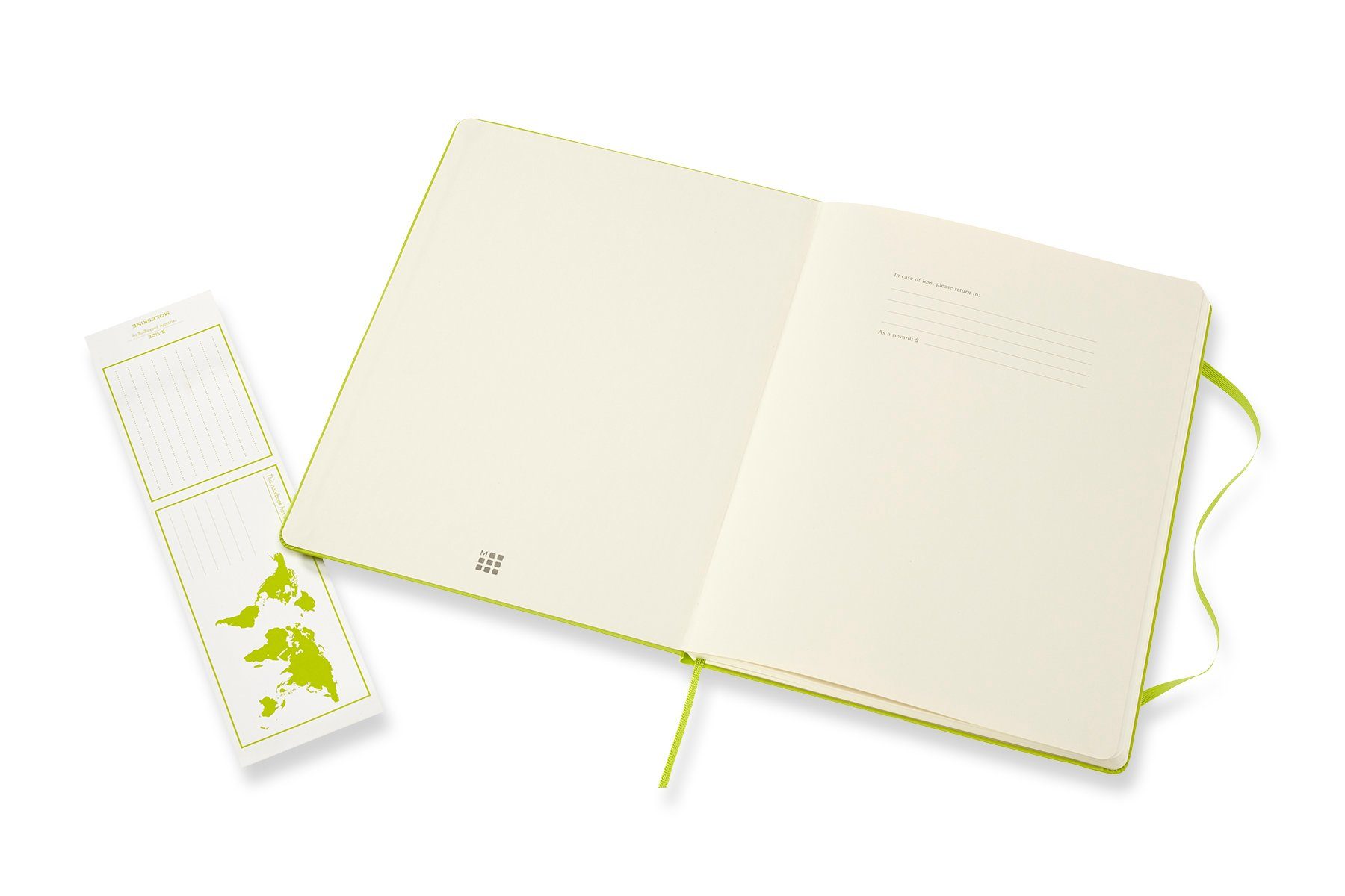 Limetten Notizbuch, - Grün Classic MOLESKINE (19x25) - 70g-Papier Collection festem Einband mit XL