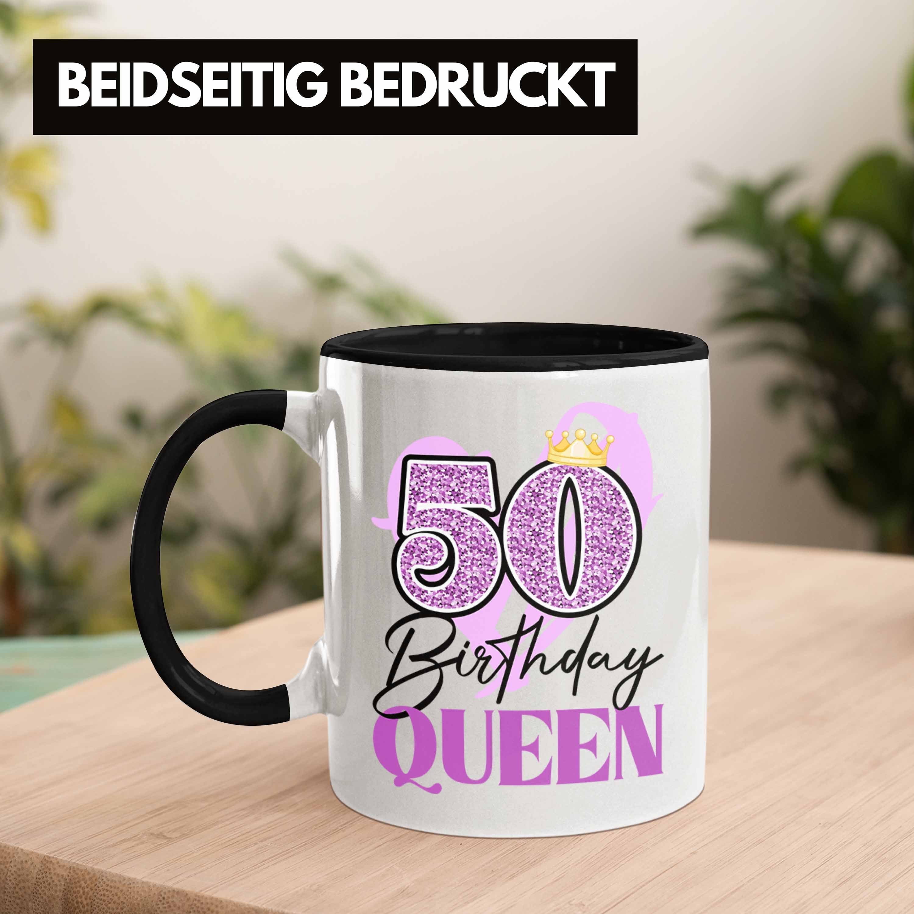 50 Geschenk Trendation Tasse Geschenke 50er Mutter Schwarz Geburtstag Geschenkidee Tasse - Trendation Frauen Lustig 50. Frau
