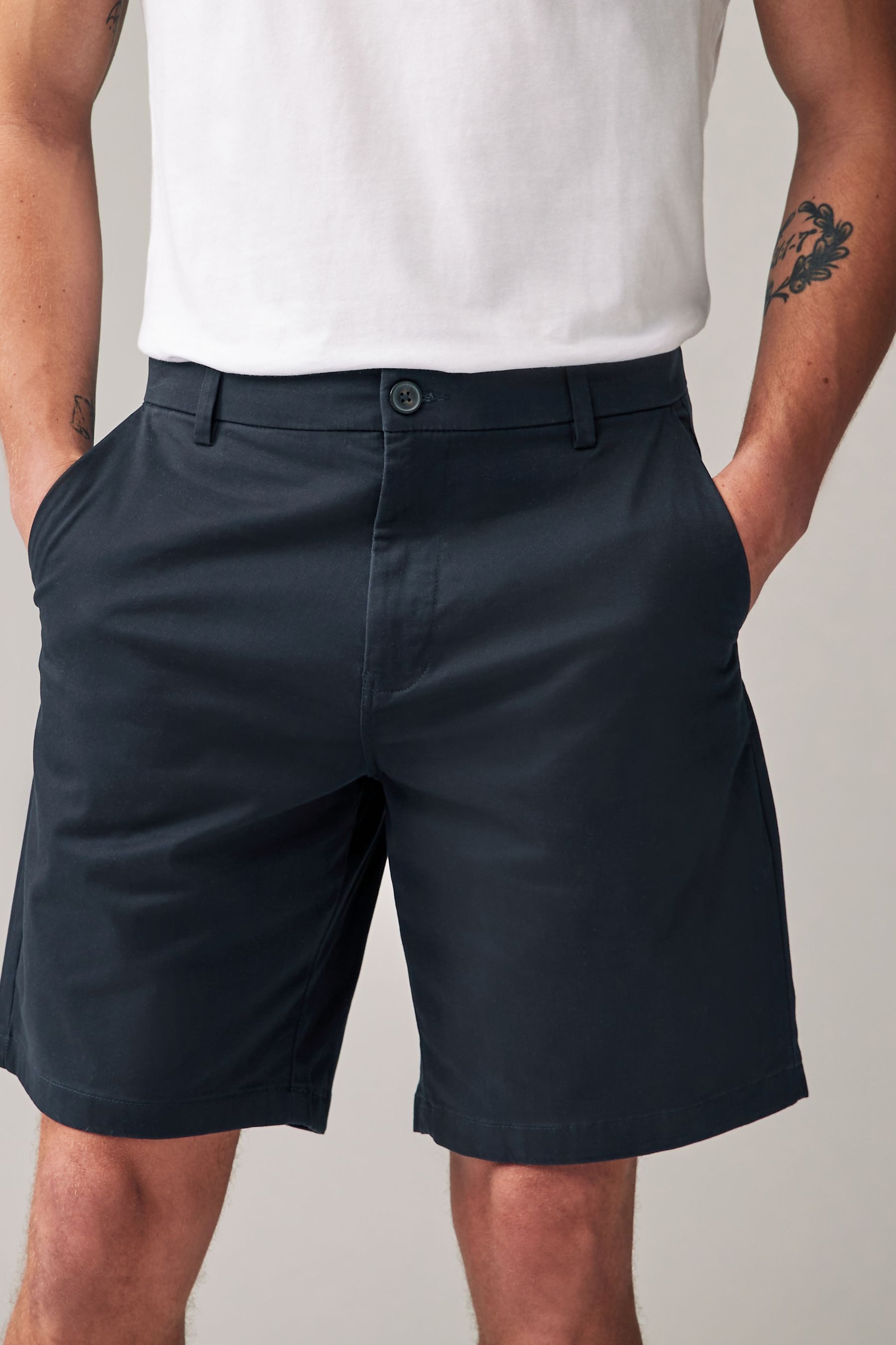 Next Chinoshorts 2er-Pack Chino-Shorts mit Stretch (2-tlg)
