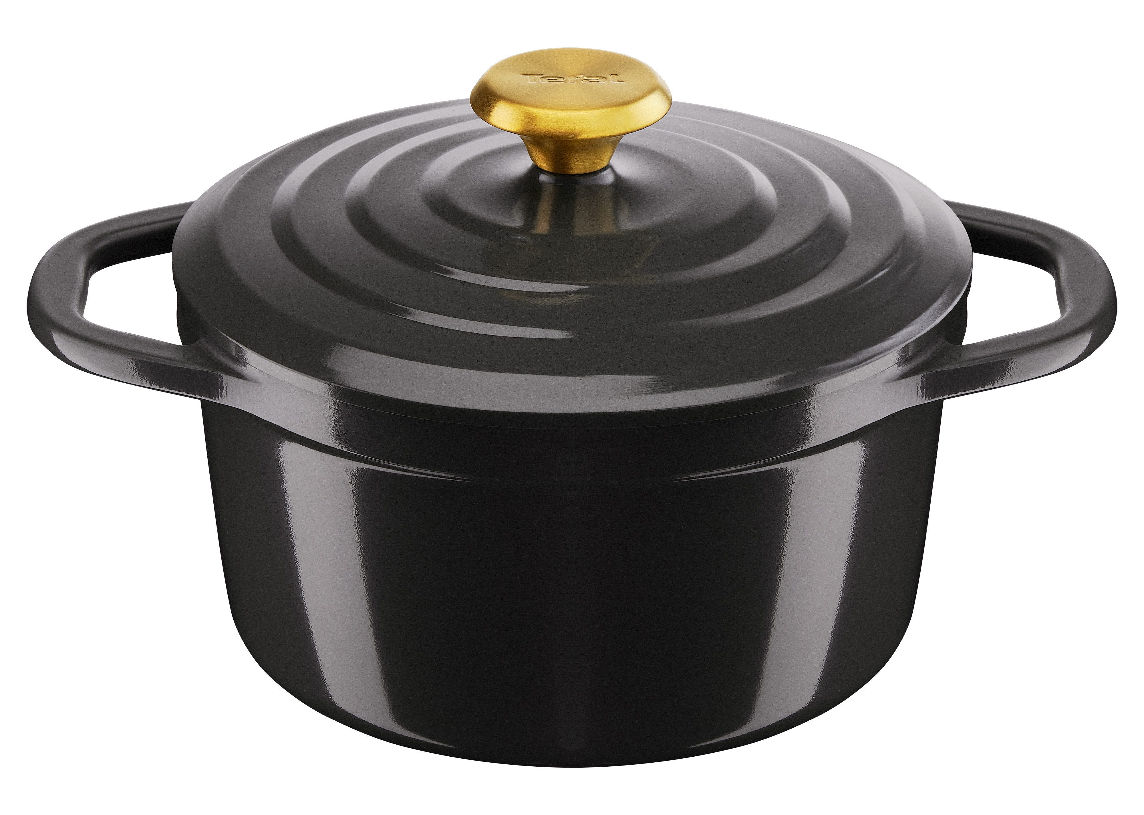 Tefal Kochtopf Air, Aluminiumguss (2-tlg), Keramikversiegelung, Kondensationsdeckel, backofenfest