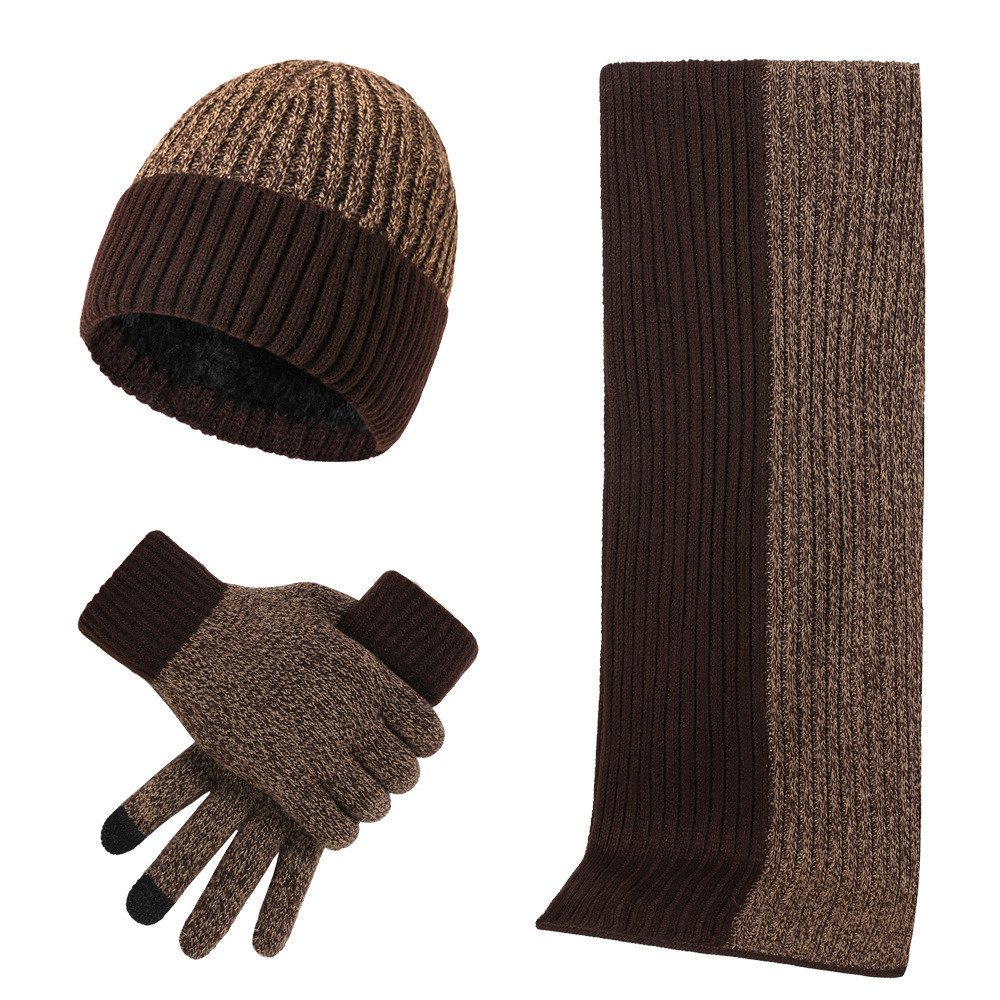 Blusmart Mütze & Schal Farbblock-Strickschal, Mütze, günstig online kaufen