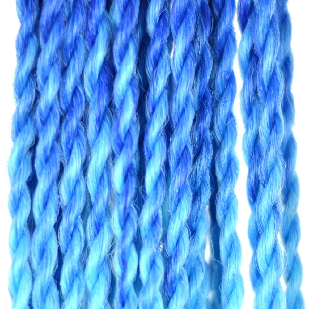 MyBraids YOUR BRAIDS! Kunsthaar-Extension Crochet Ombre 3er Braids Twist Pack Zöpfe 23-SY Senegalese Blau-Hellblau