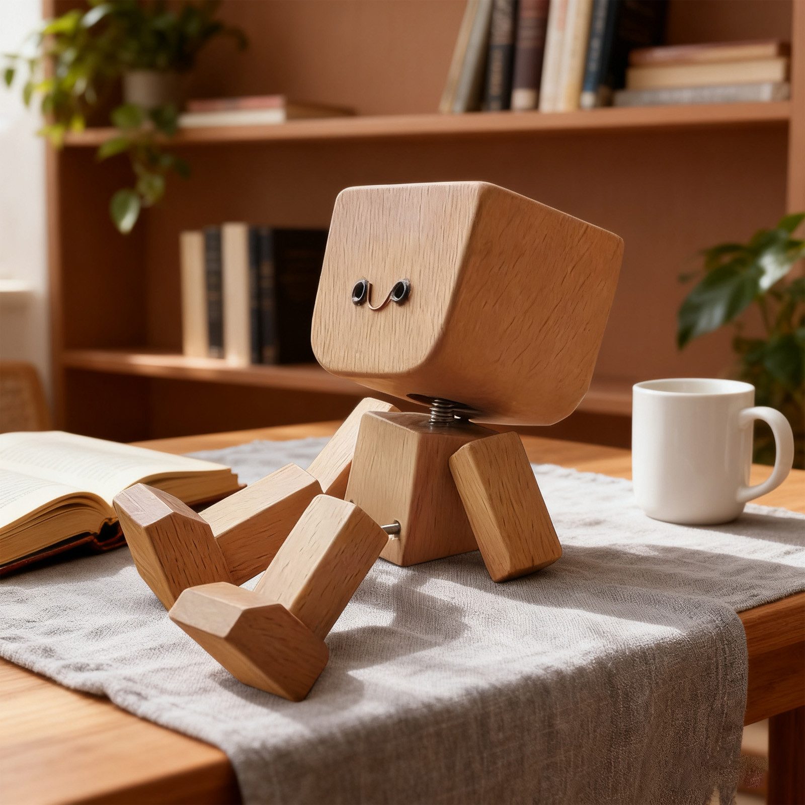 OKWISH Dekofigur Holzfigur Auto Deko Tischdekoration Armaturenbrett-Dekorat günstig online kaufen