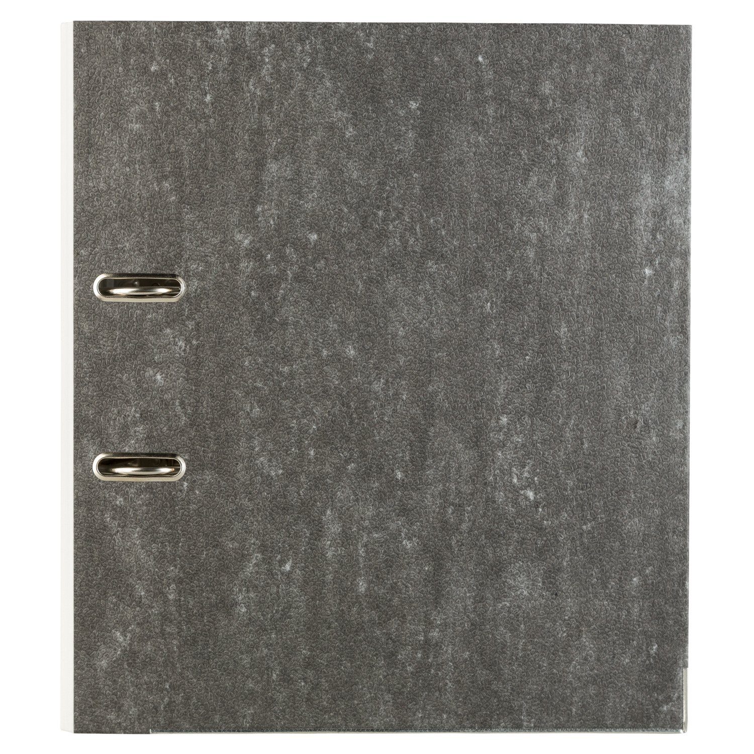 Idena Aktenordner Idena 303065 - Ordner für DIN A4, 8 cm breit, Wolkenmarmor, weiß, 1