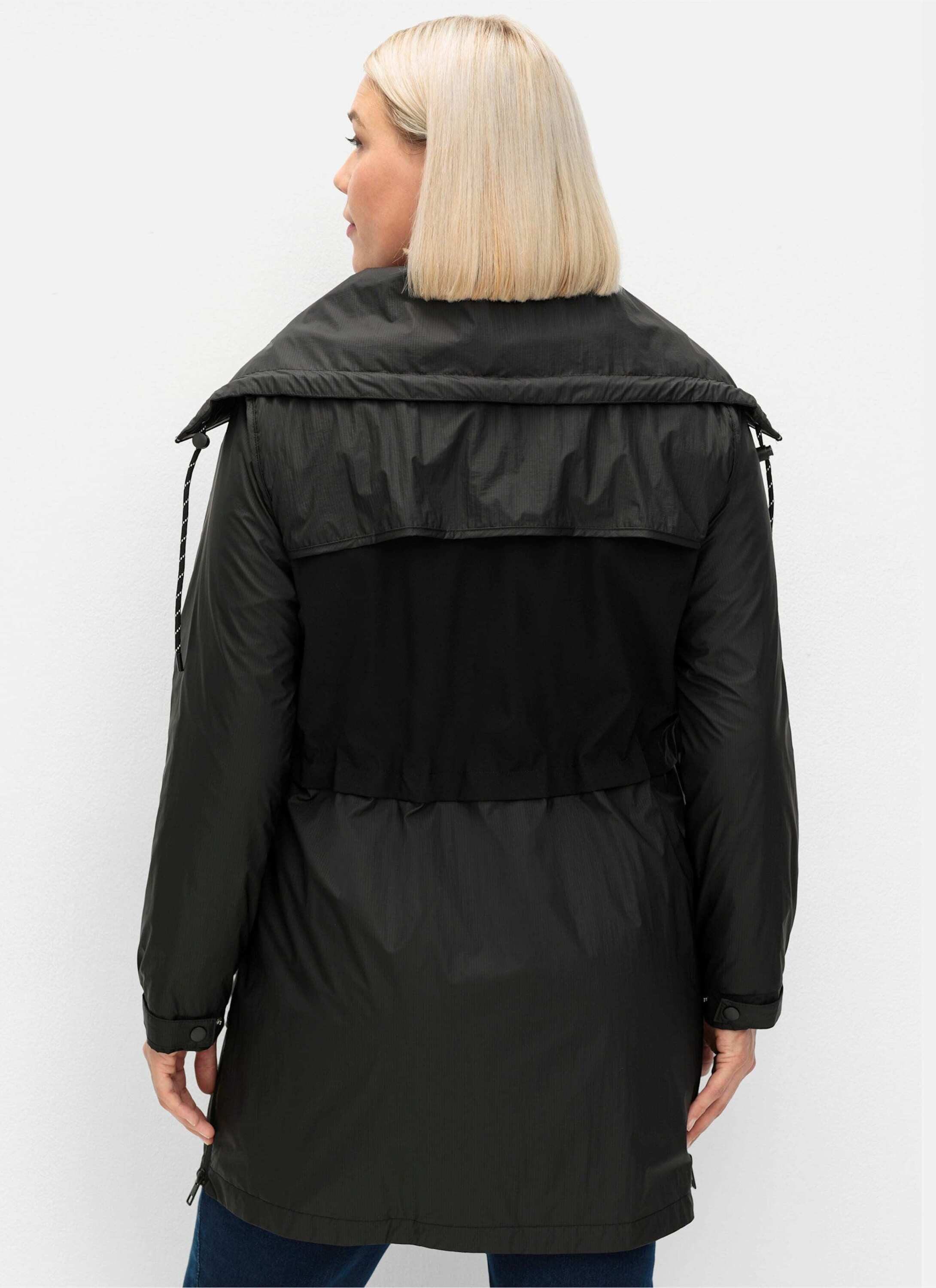 Sheego Winterjacke Outdoorjacke Langarm in leichter, wasserabweisender Qualität – Bild 2 von 5