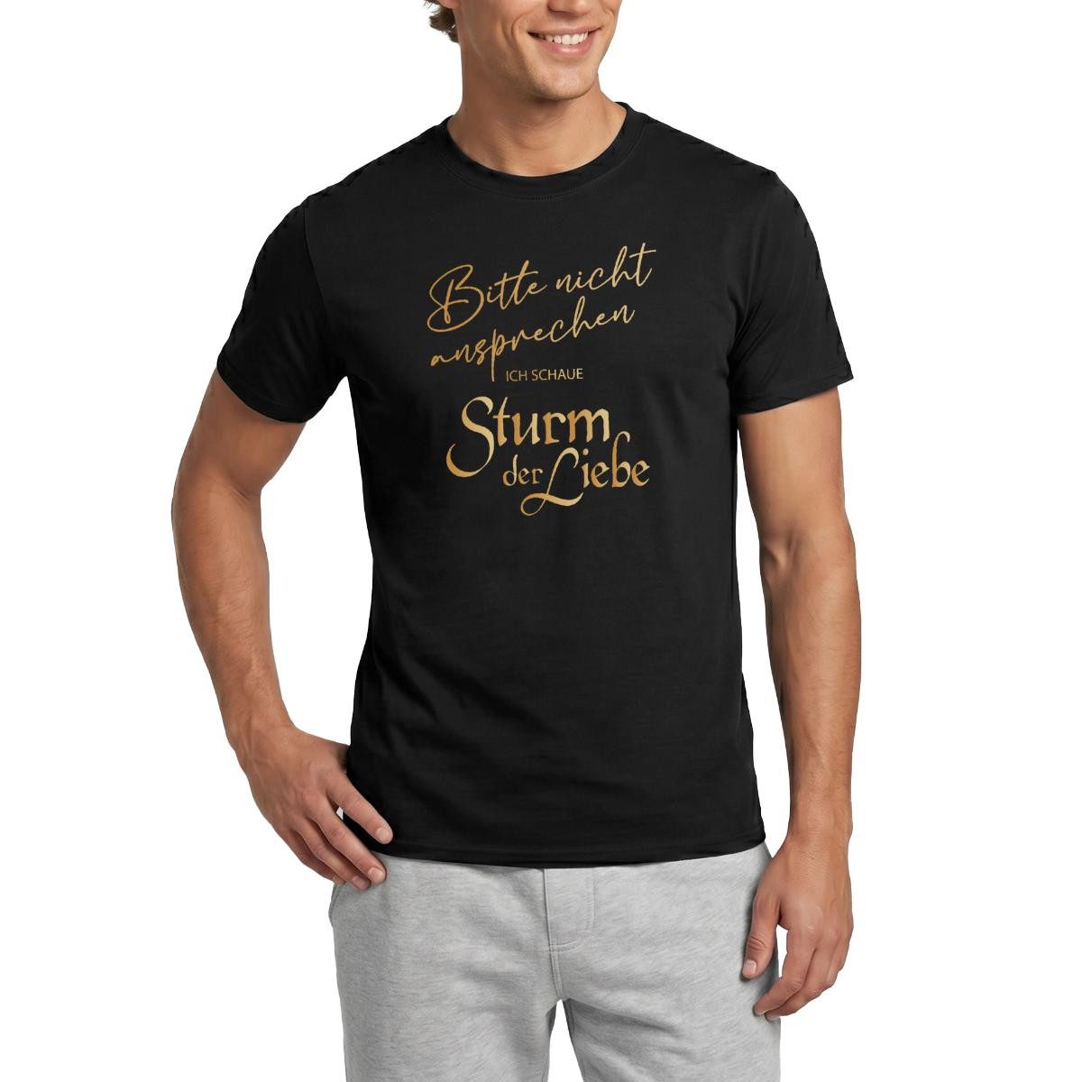 Spreadshirt T-Shirt Sturm Der Liebe Bitte Nicht Ansprechen Lustiger Spruch Männer T-Shirt (1-tlg)