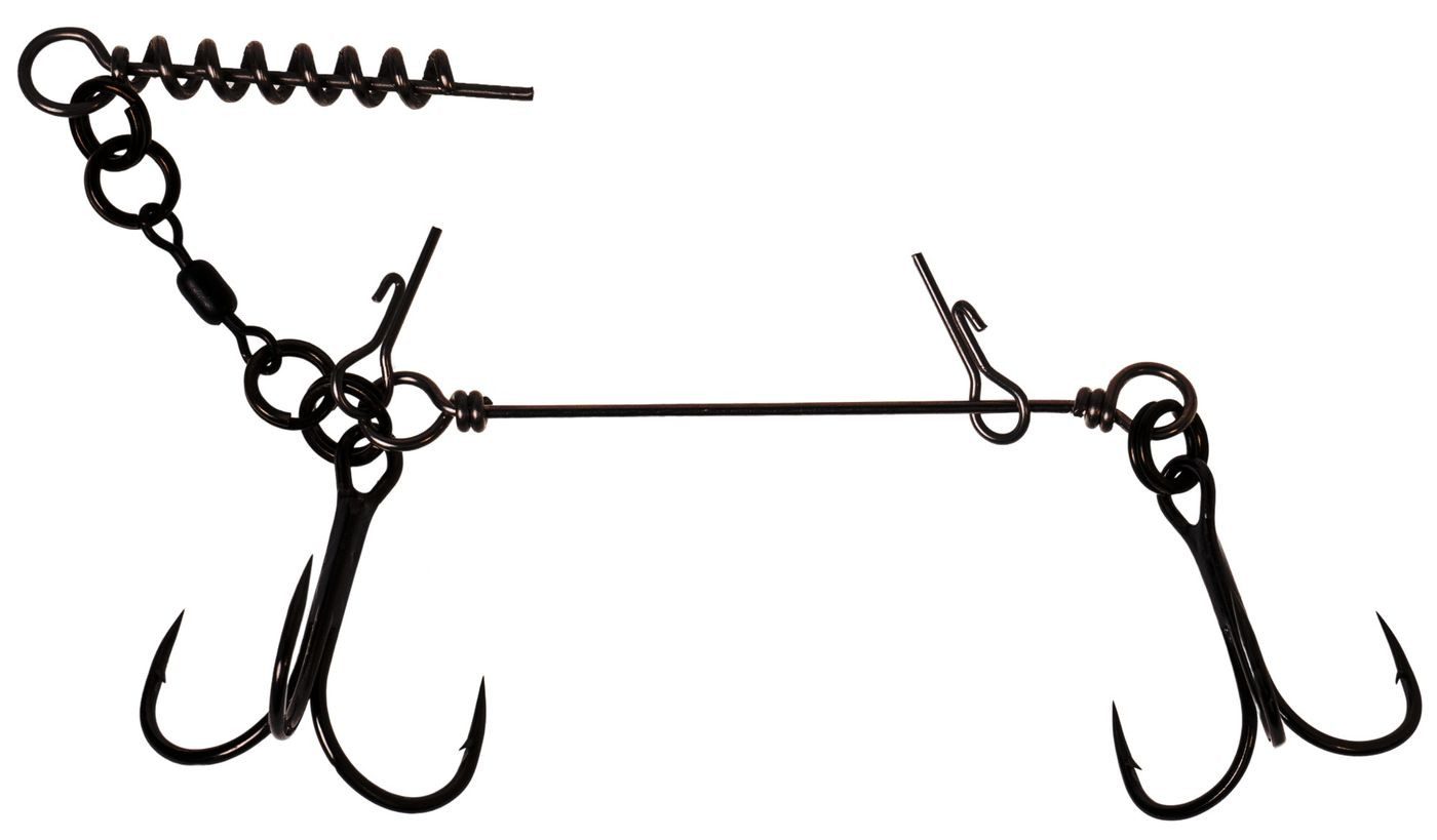 Kunstköder Zeck Softbait System + Shallow Screw - Fertigmontage für Gummifische