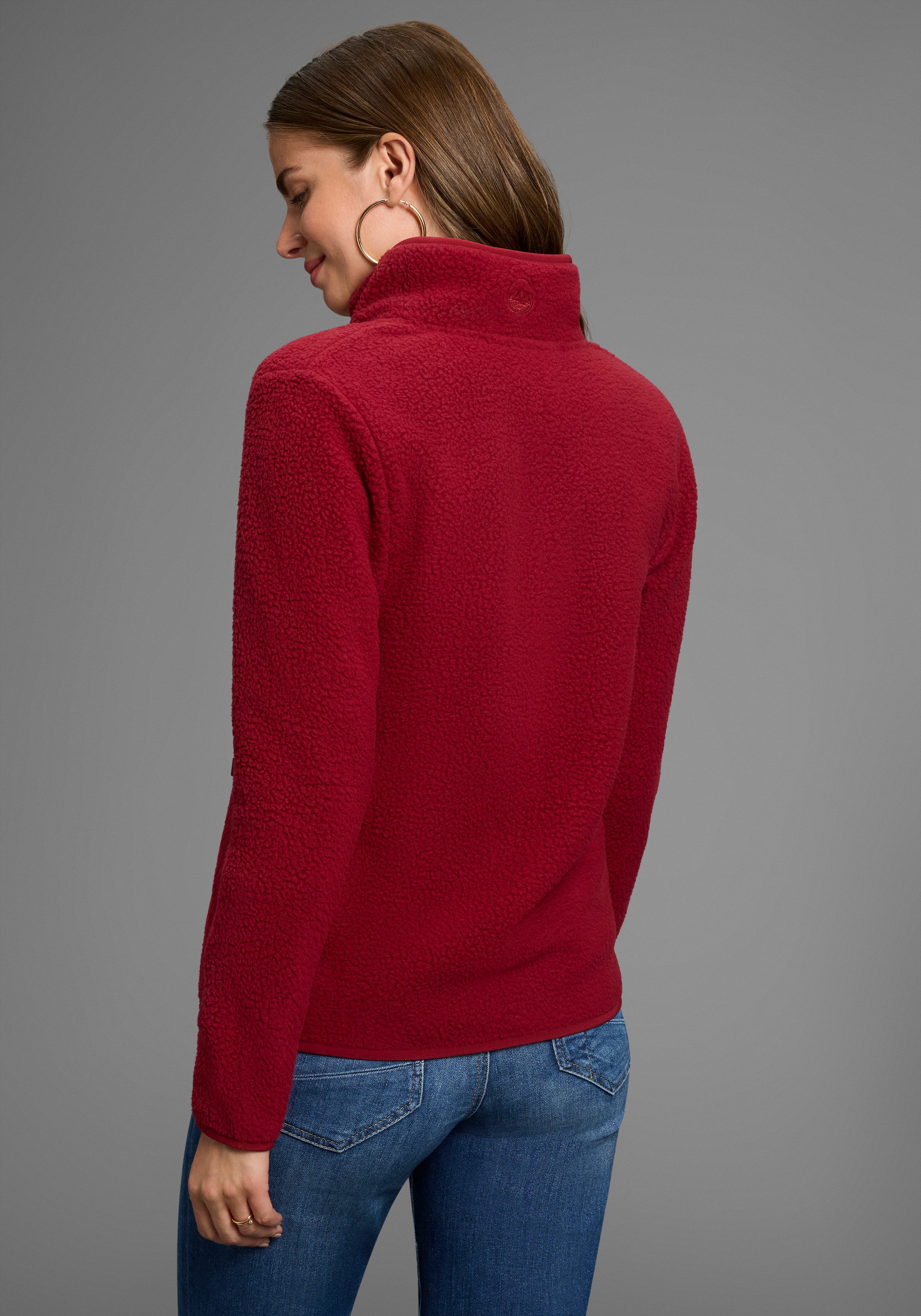 Polarino Fleecejacke aus Teddy-Fleece, Übergangsjacke günstig online kaufen