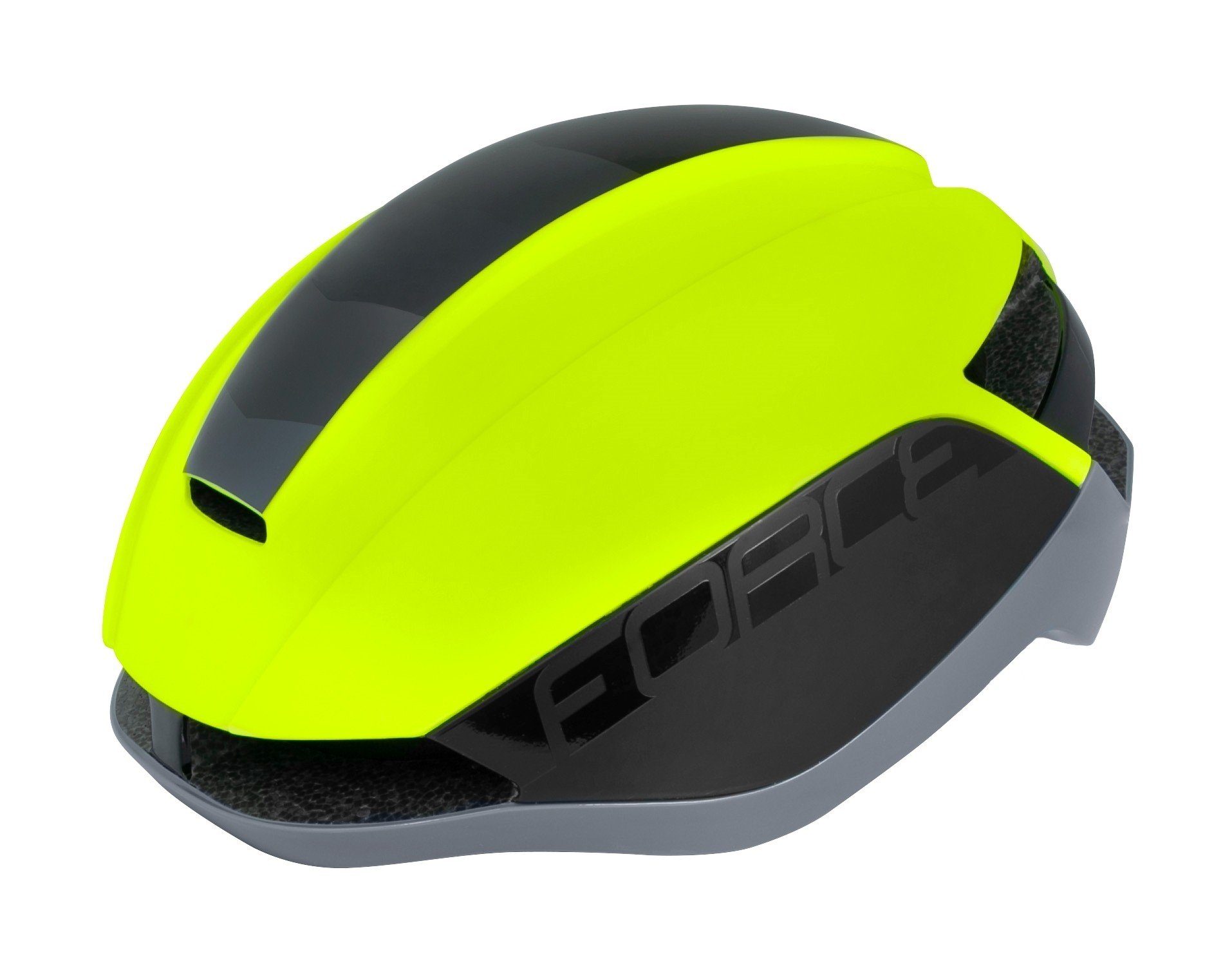FORCE Fahrradhelm Helm FORCE ORCA gelb-mattgrau L-XL %%%