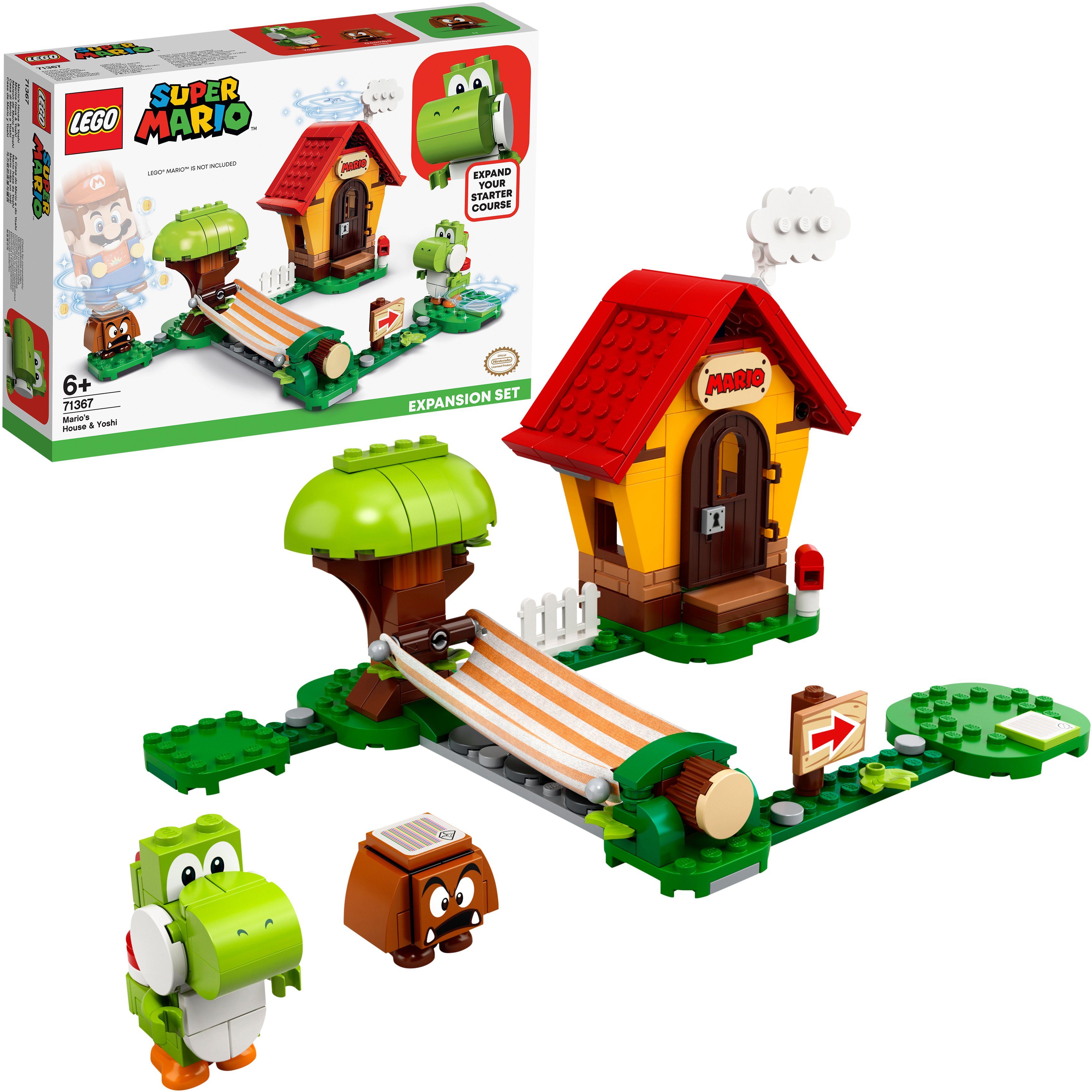 Image of LEGO 71367 Marios Haus und Yoshi – Erweiterungsset Bausatz, Mehrfarbig