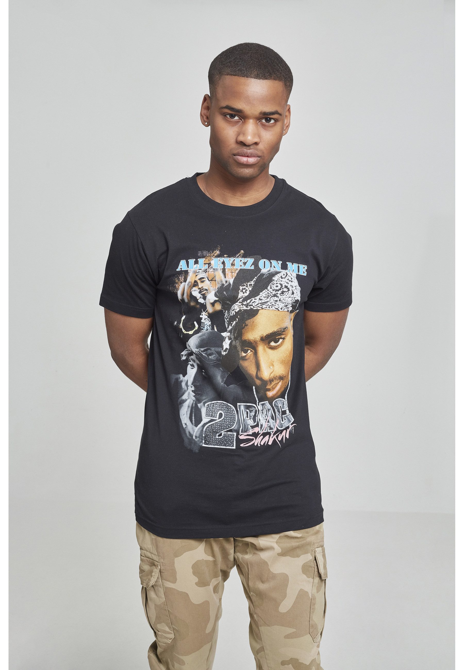 Merchcode T-Shirt Merchcode Herren Tupac Retro Tee (1-tlg)