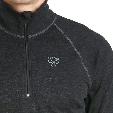 Termozeta Funktionsshirt TERMO - Wool Light 2.0 Turtle-neck - Merino Herren Zip Longshirt