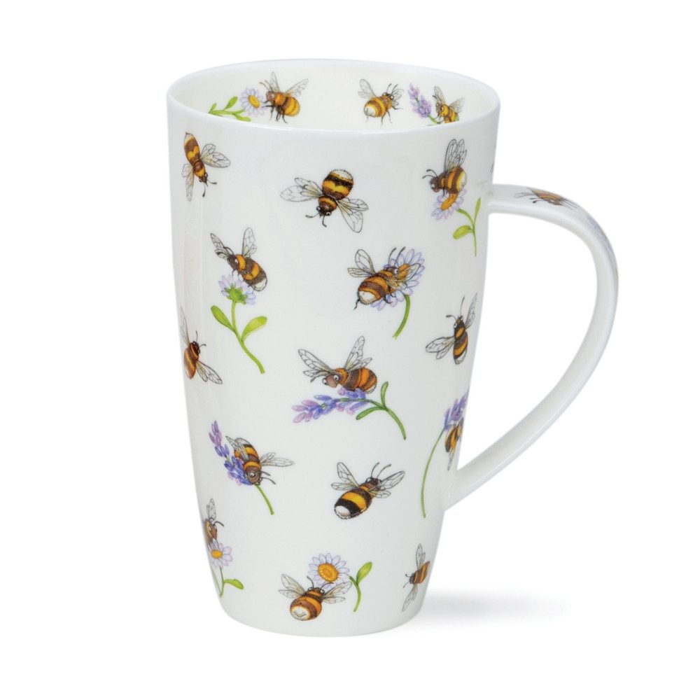 Dunoon Tasse Little Buzzers Bienen Hummeln Jumbobecher Henley 0,6 L Fine Bone China