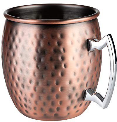 Becher, Becher Hammerschlag-Effekt ml, hochwert. Bar, Edelstahl, Buddy's Moscow 500 Mule Buddy´s Edelstahl,