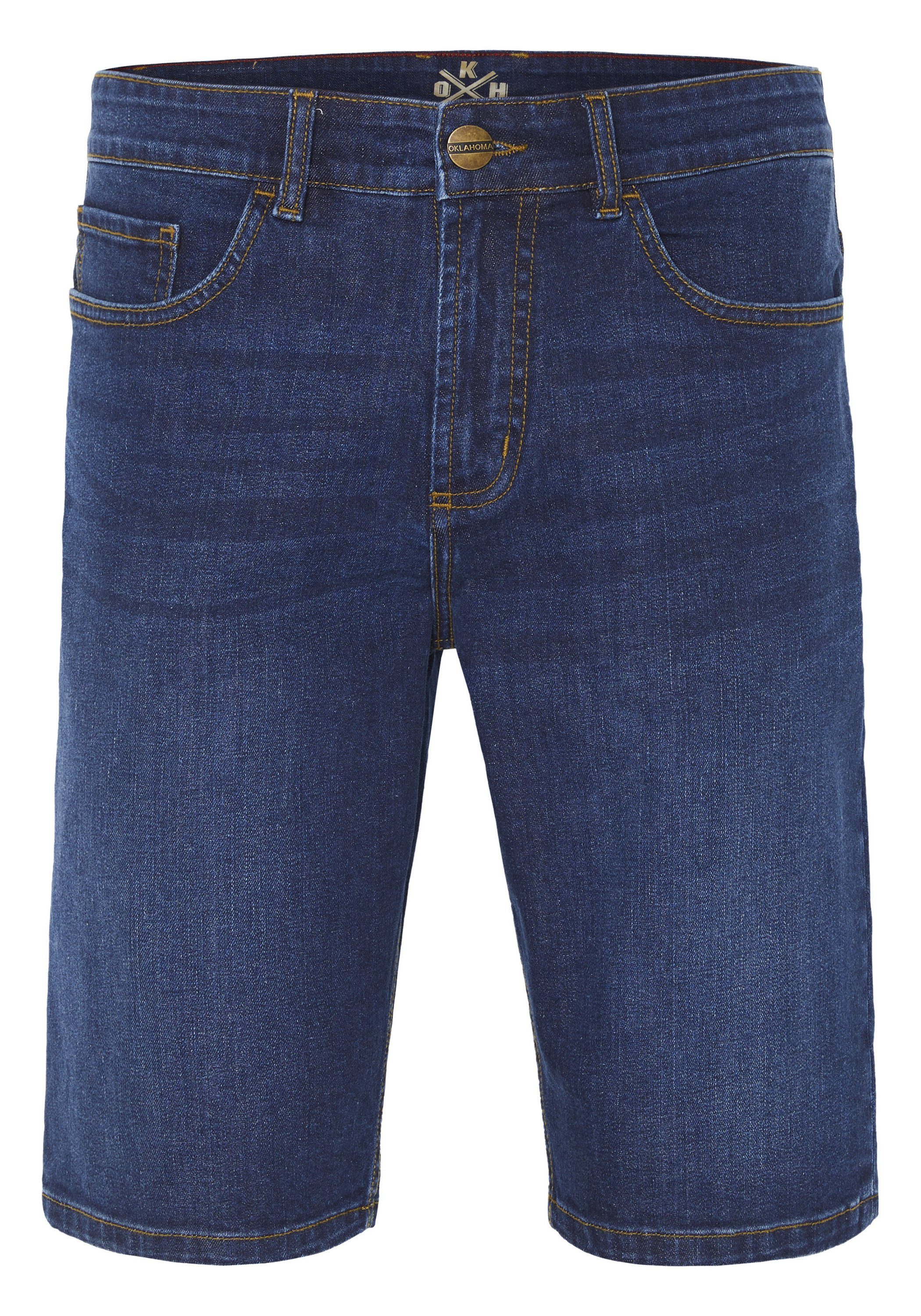 Boutique Oklahoma Jeans Bermudas aus elastischem Denim