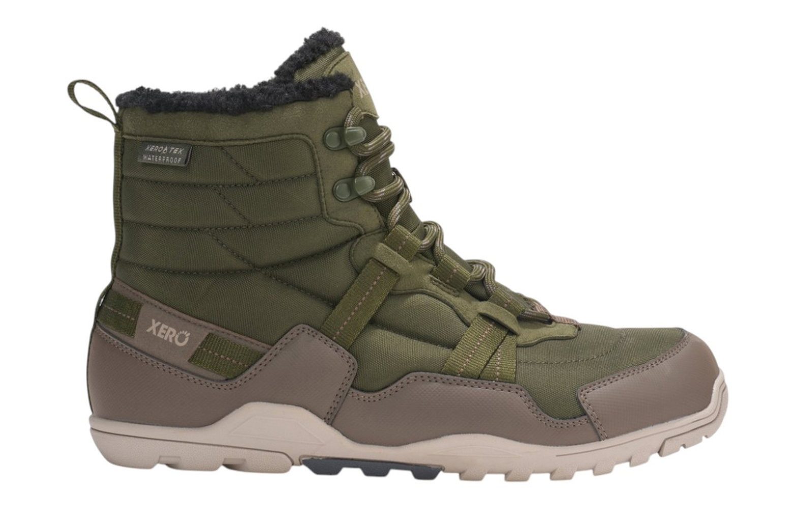 Xero Shoes Alpine Snow Boot (warm, wasserdicht, gefüttert) dunkelgrün Herren Winterstiefel